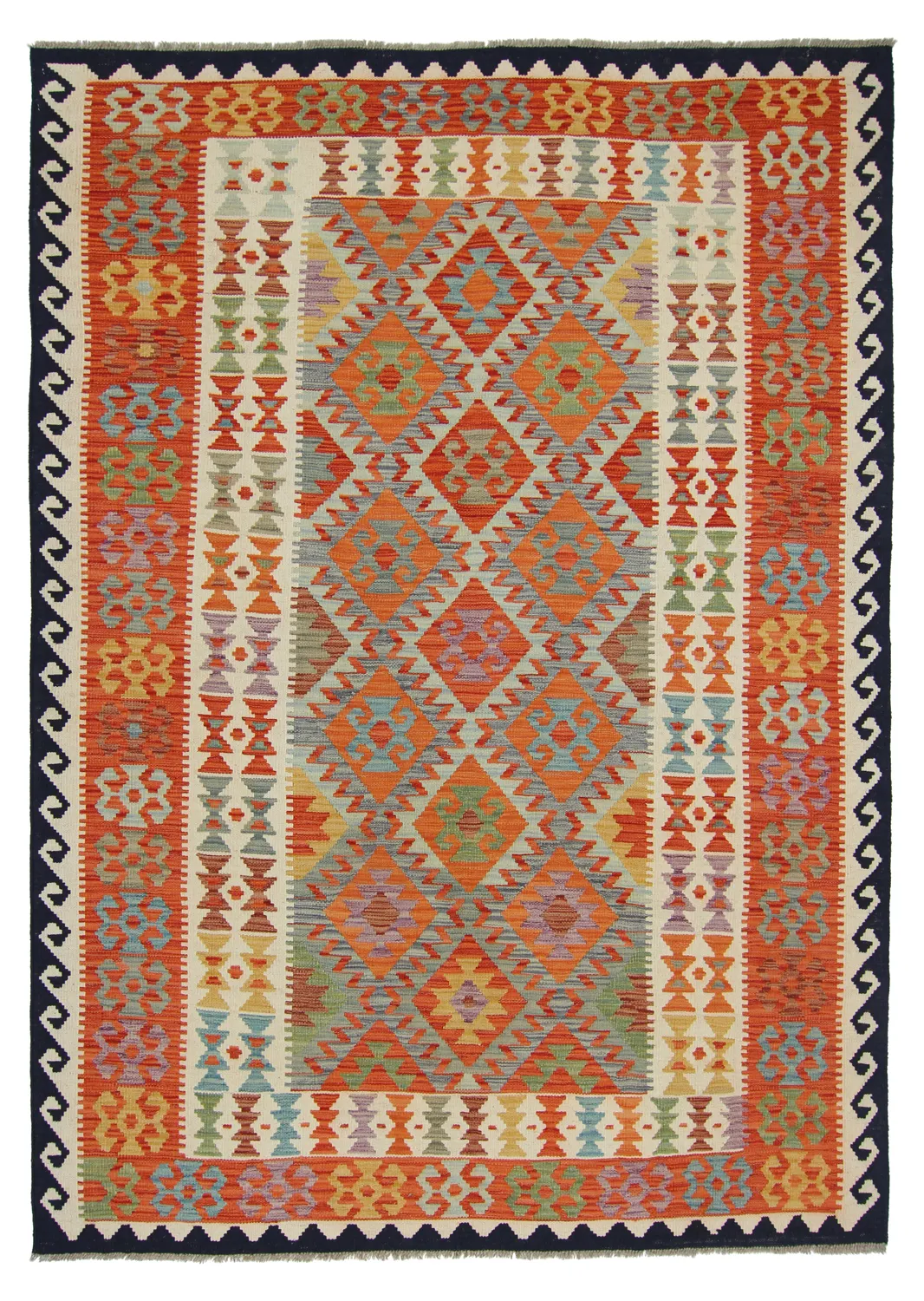 Alfombra kilim oriental 247 x 177 cm