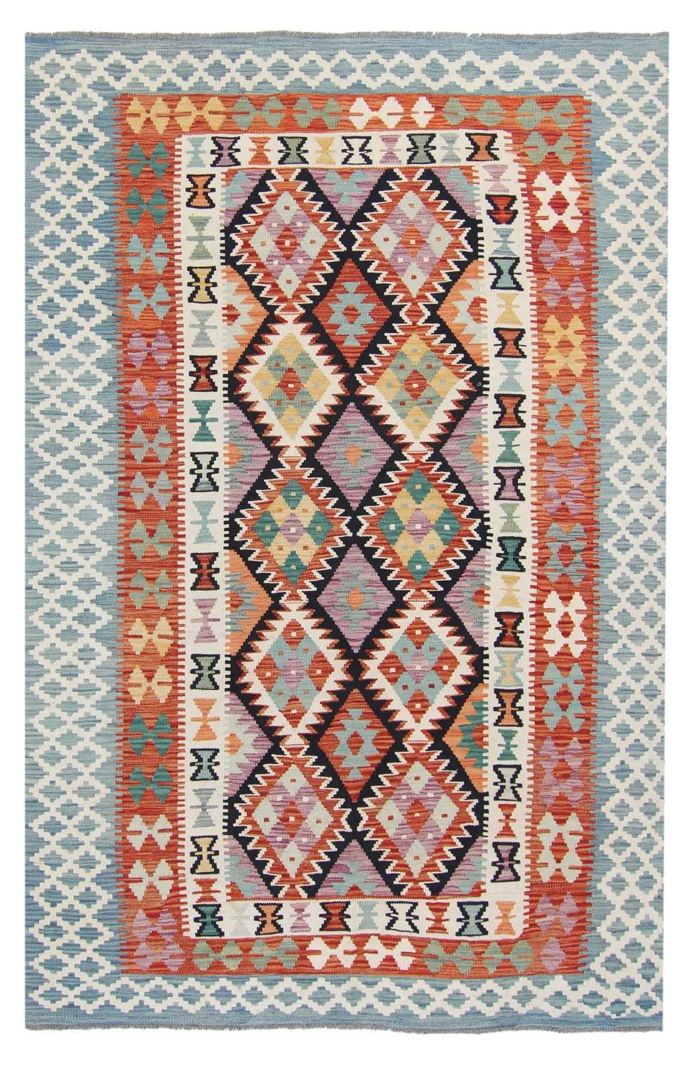 Alfombra kilim oriental 246 x 164 cm