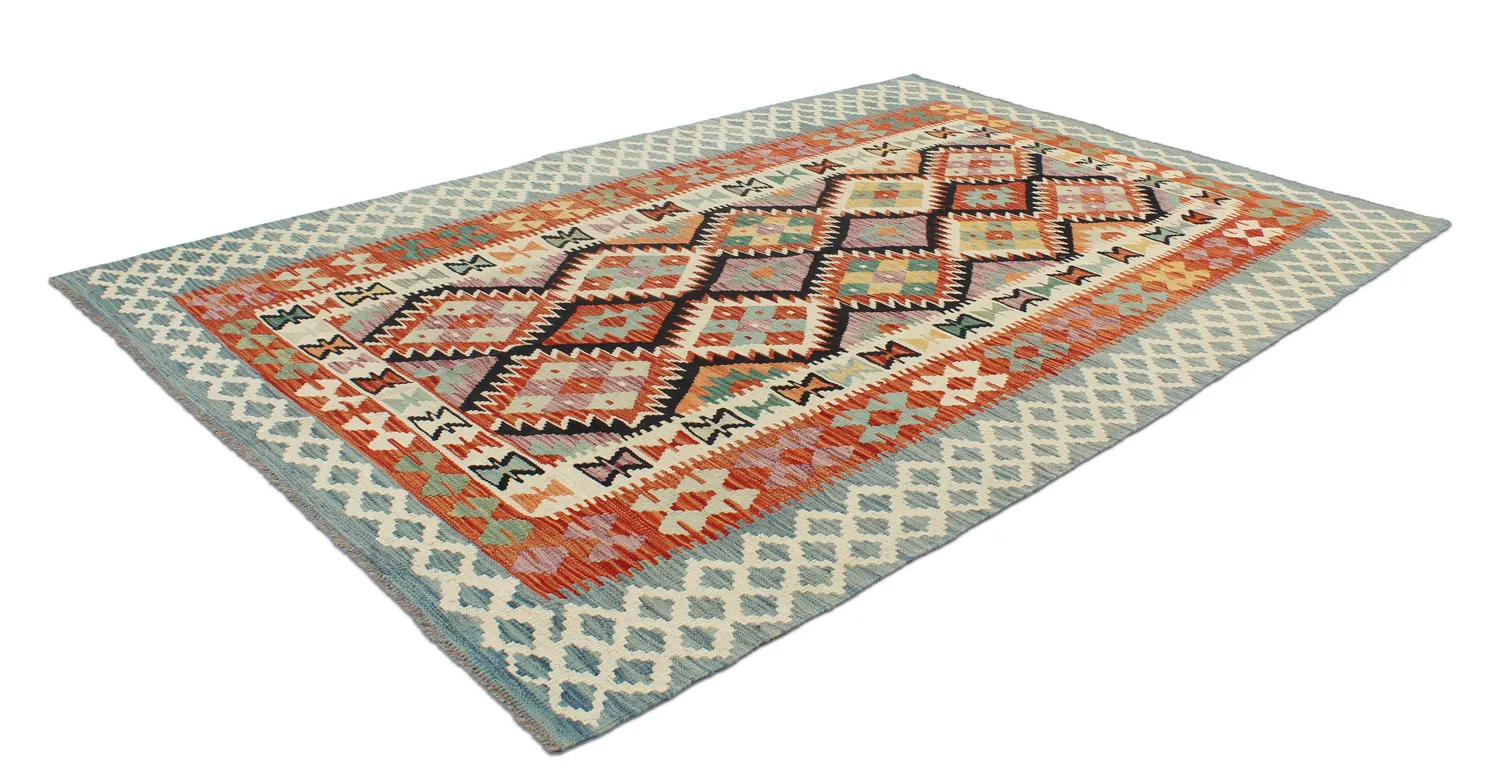 Alfombra kilim oriental 246 x 164 cm