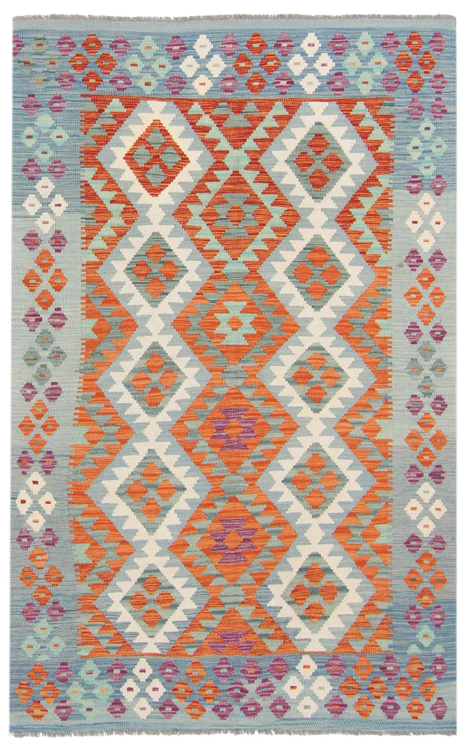 Alfombra kilim oriental 194 x 126 cm