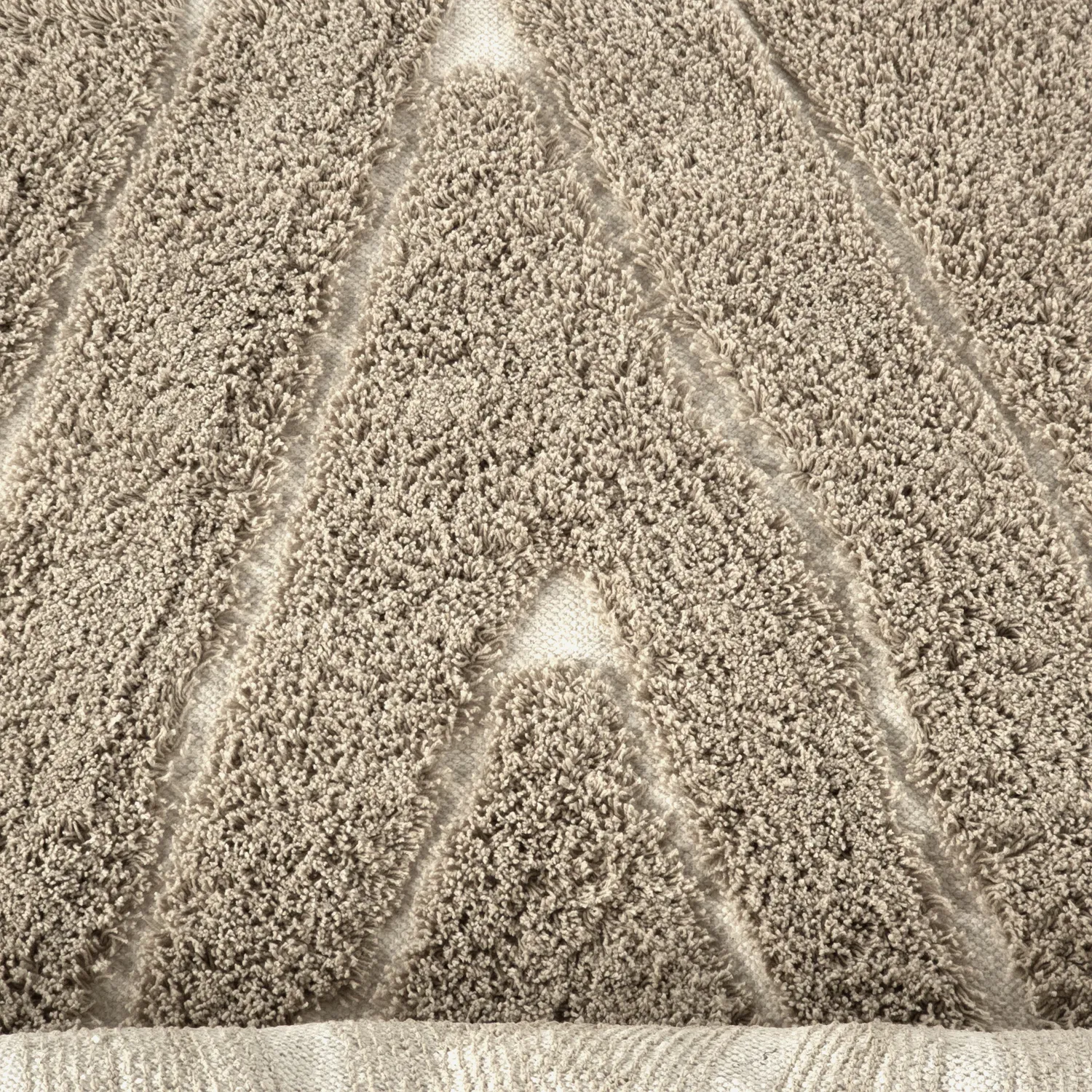 Alfombras de pelo largo - Kindon Natural Cotton Shaggy (beige/blanco)