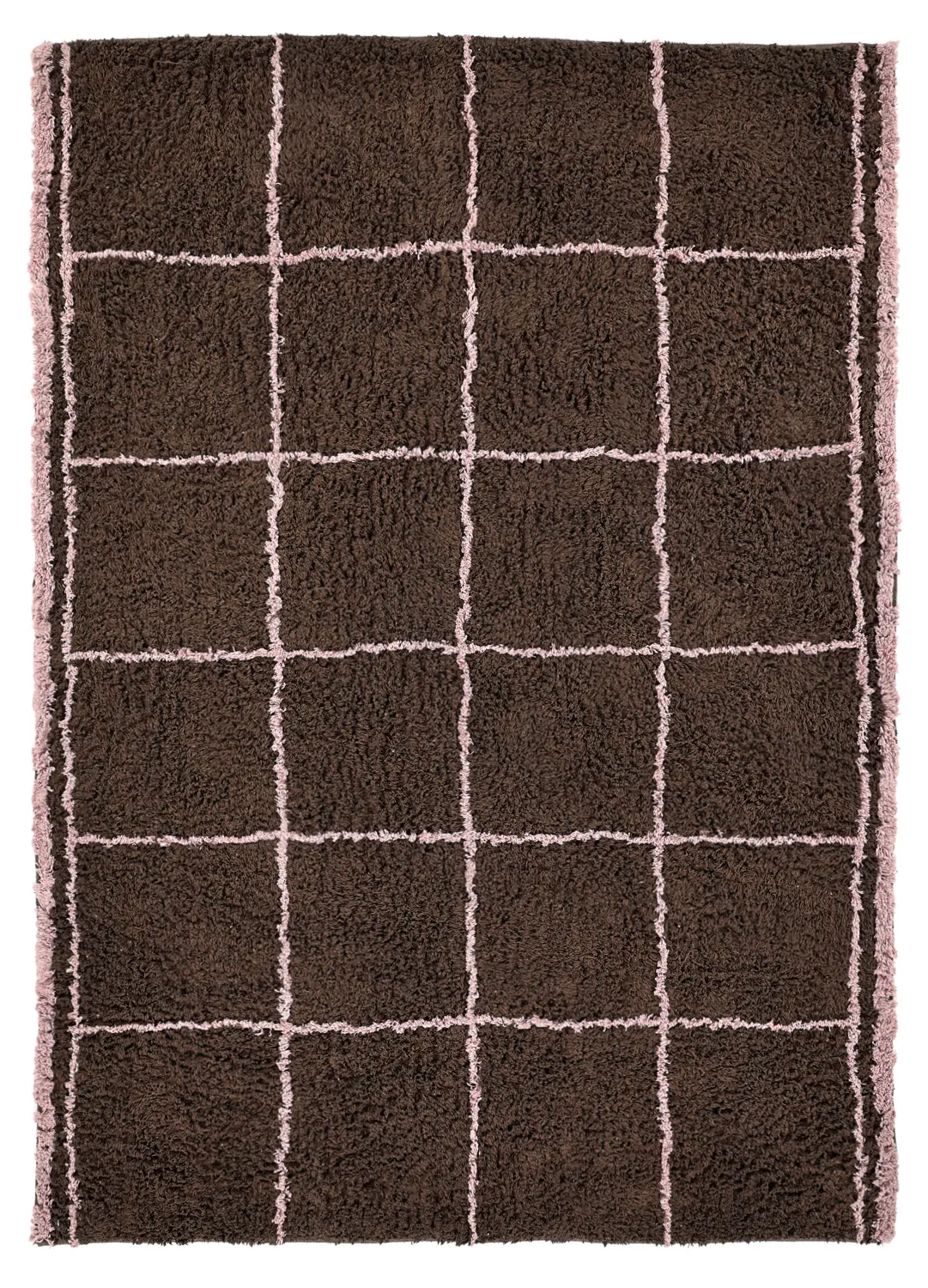 Alfombras de pelo largo - Lana Natural Cotton Shaggy (marrón)