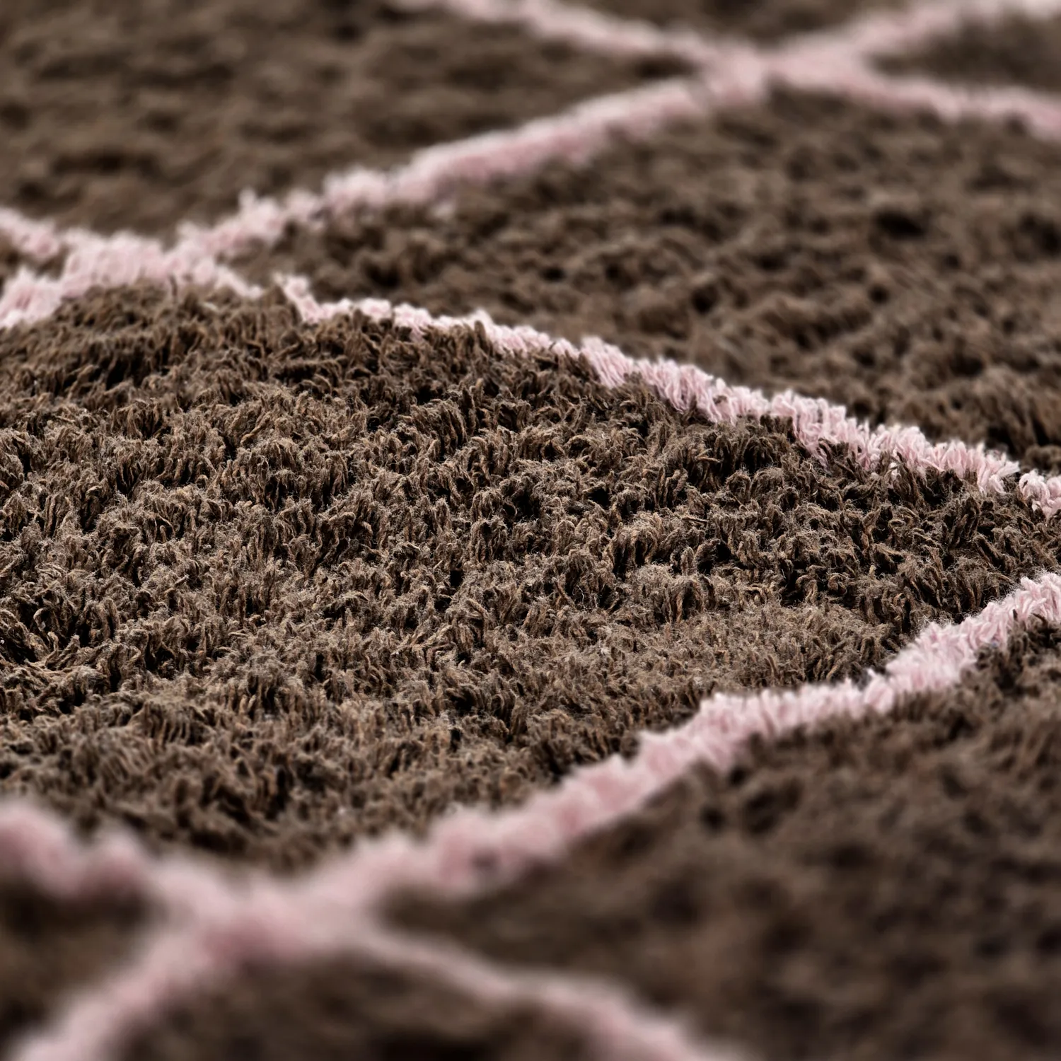 Alfombras de pelo largo - Lana Natural Cotton Shaggy (marrón)