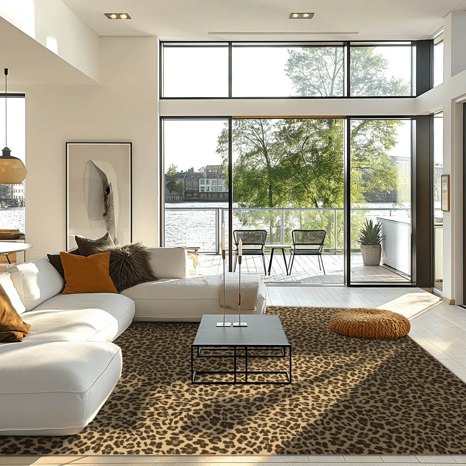 Alfombra Wilton - Leopard (marrón)