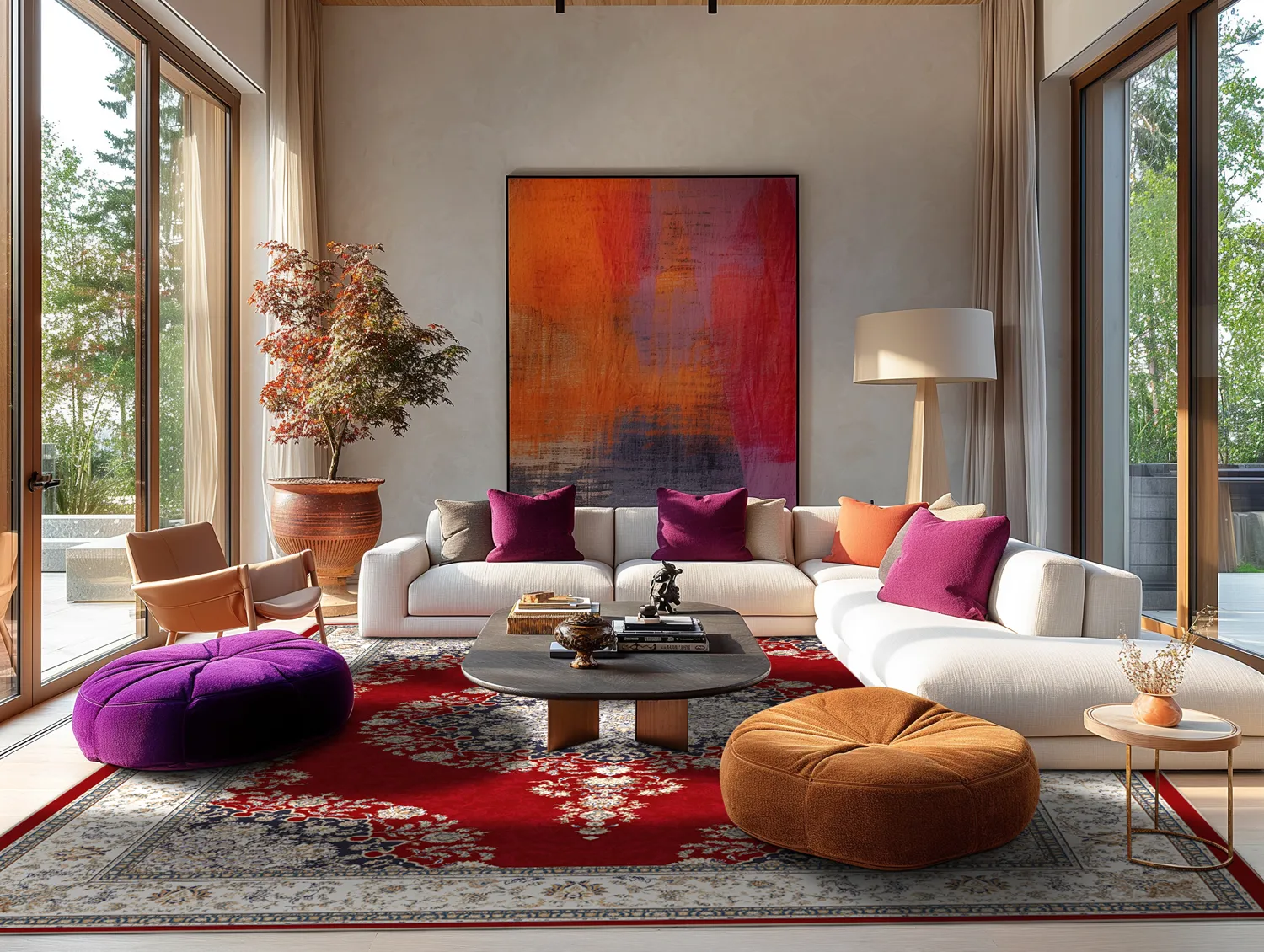 Alfombra Wilton - Lice (rojo/multi)