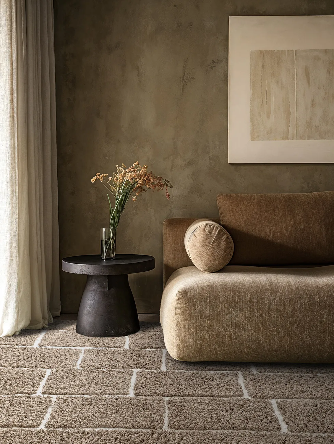 Alfombras de pelo largo - Lindley Natural Cotton Shaggy (topo/gris)
