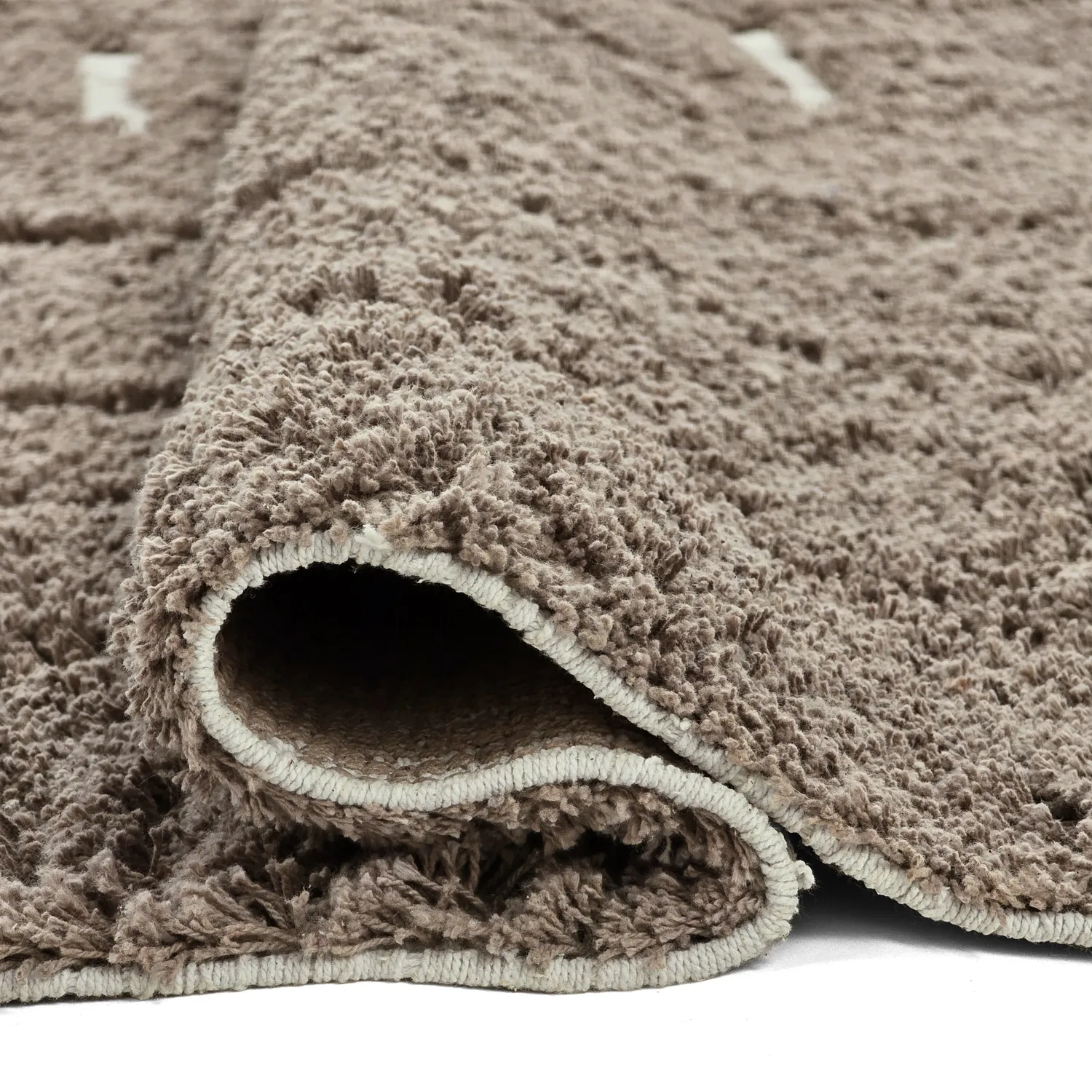 Alfombras de pelo largo - Lindley Natural Cotton Shaggy (topo/gris)