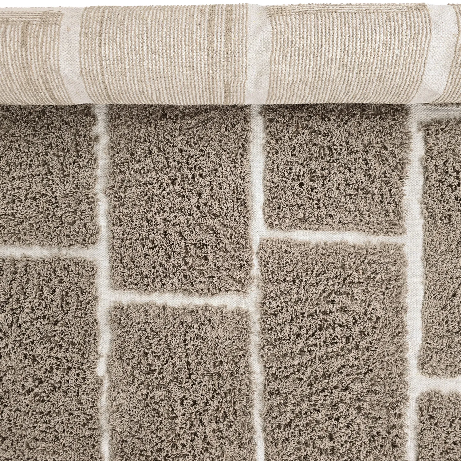 Alfombras de pelo largo - Lindley Natural Cotton Shaggy (topo/gris)