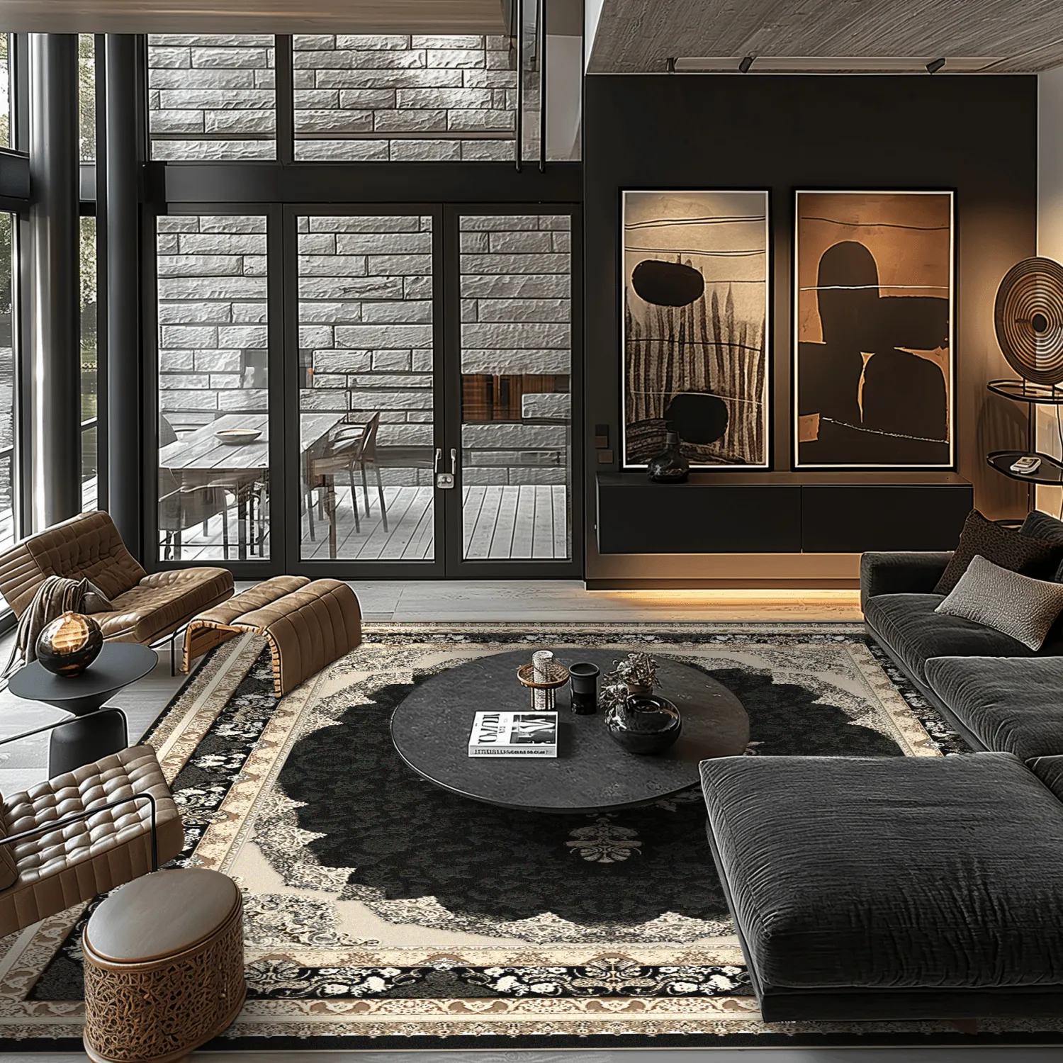 Alfombra Wilton - Lukla (negro)