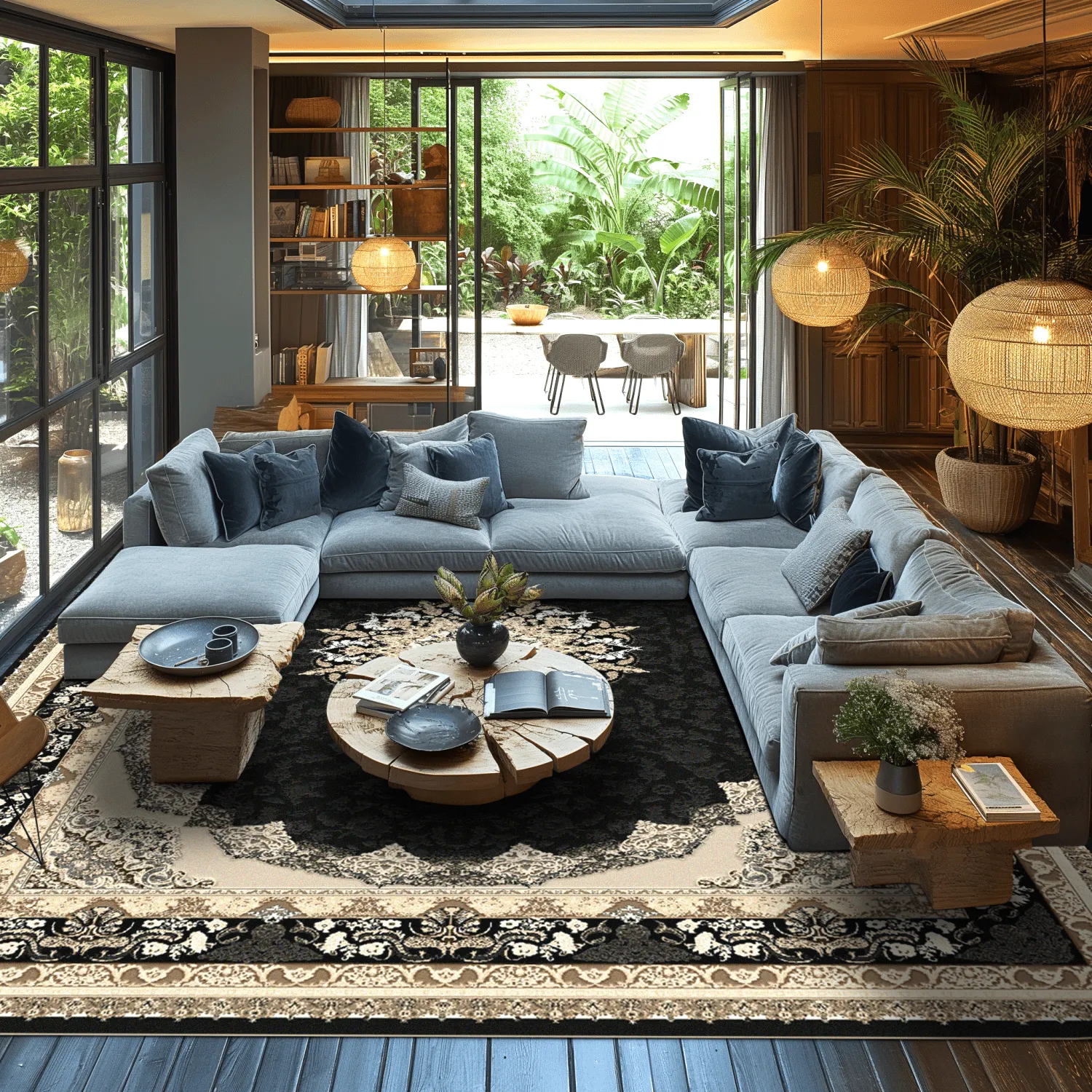 Alfombra Wilton - Lukla (negro)