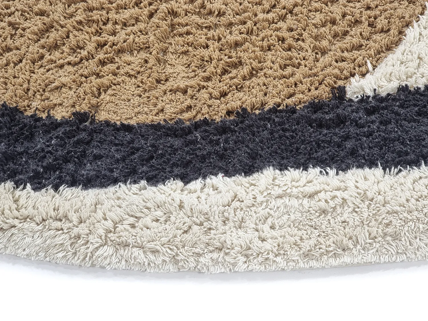Alfombras redondeadas - Mantona Natural Cotton Shaggy (multi)
