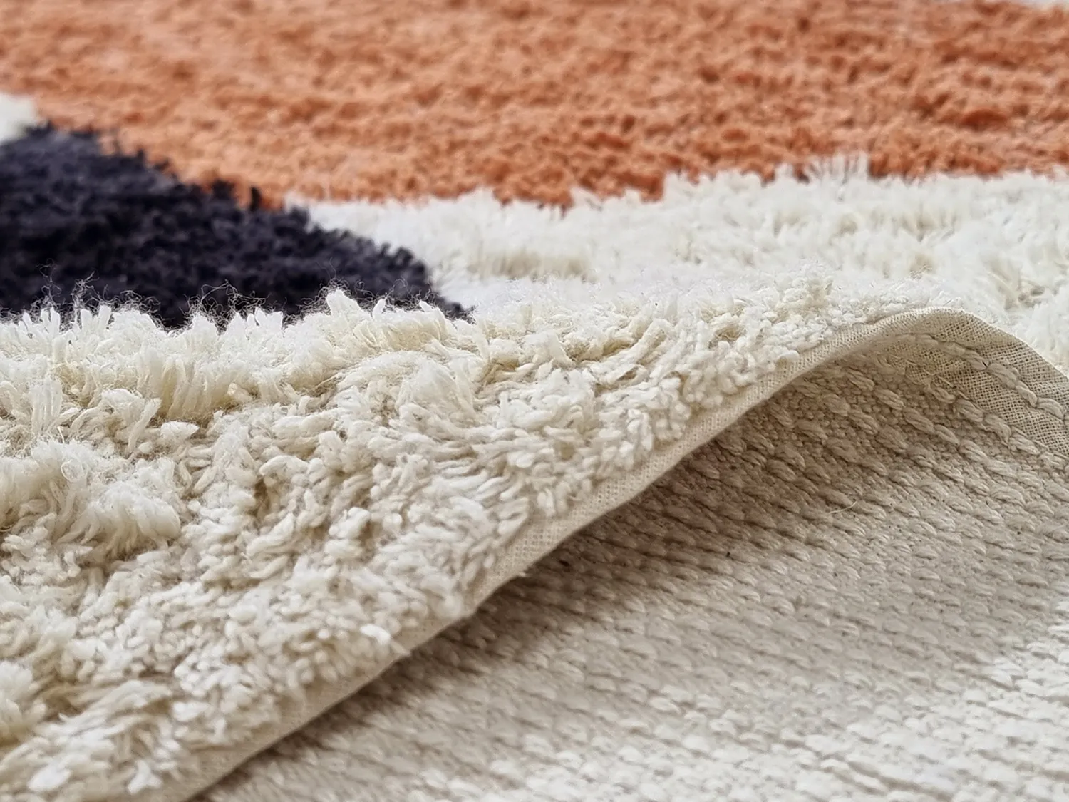 Alfombras de pelo largo - Mantona Natural Cotton Shaggy (multi)
