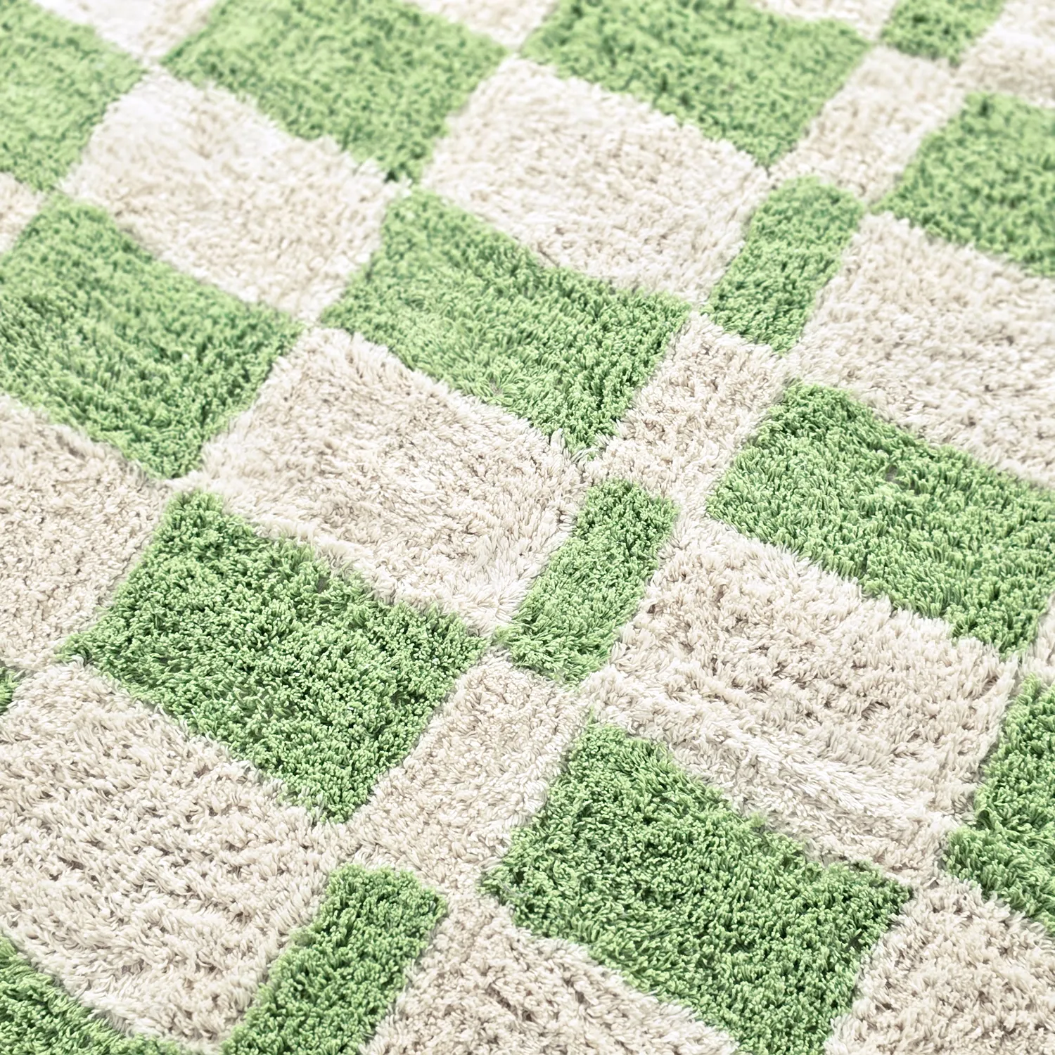 Alfombras redondeadas - Maranello Natural Cotton Shaggy (verde)