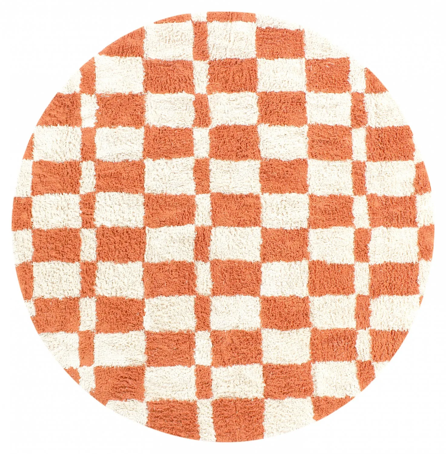 Alfombras redondeadas - Maranello Natural Cotton Shaggy (naranja)