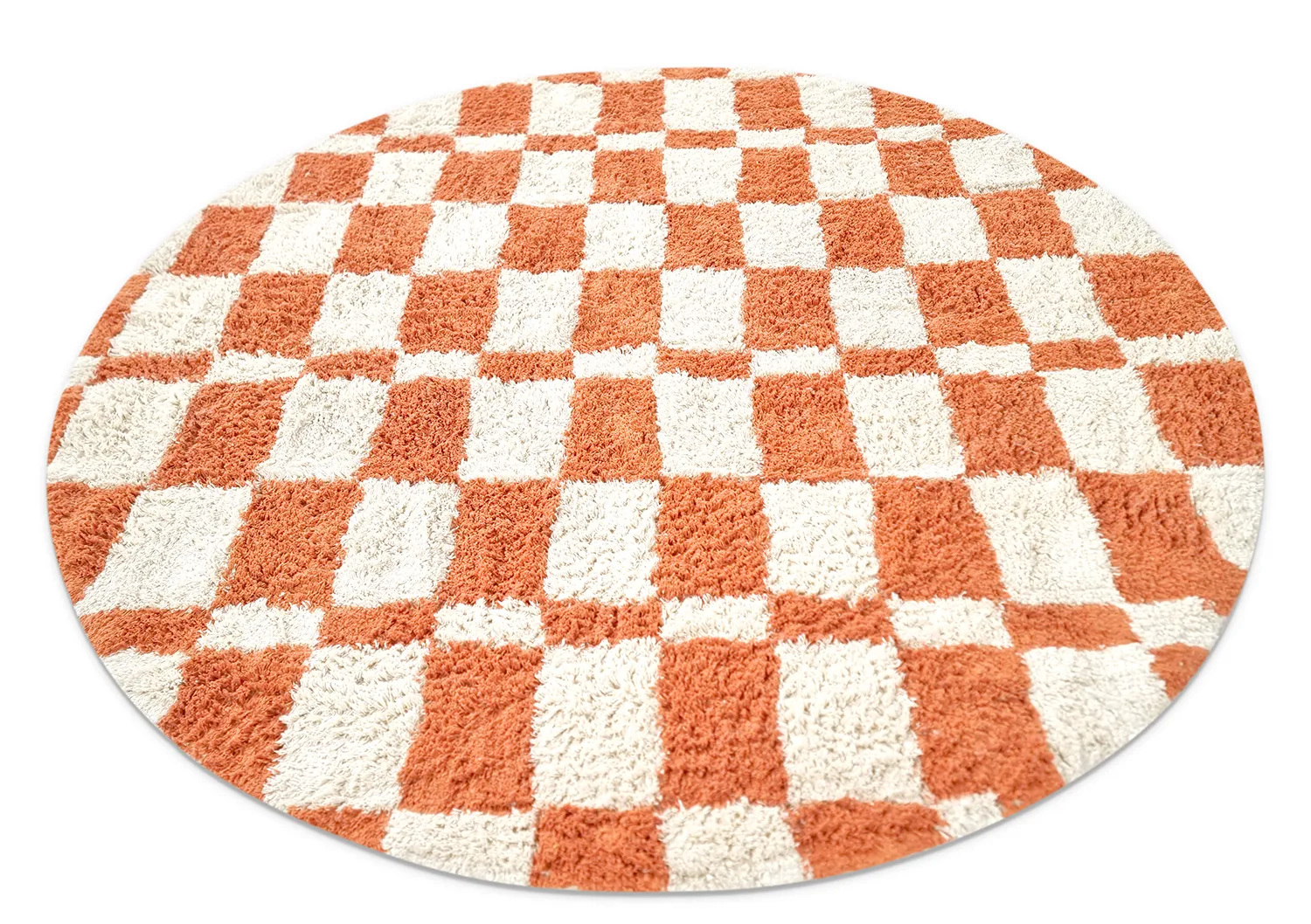 Alfombras redondeadas - Maranello Natural Cotton Shaggy (naranja)