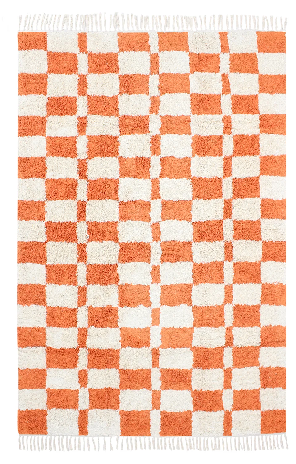 Alfombras de pelo largo - Maranello Natural Cotton Shaggy (naranja)