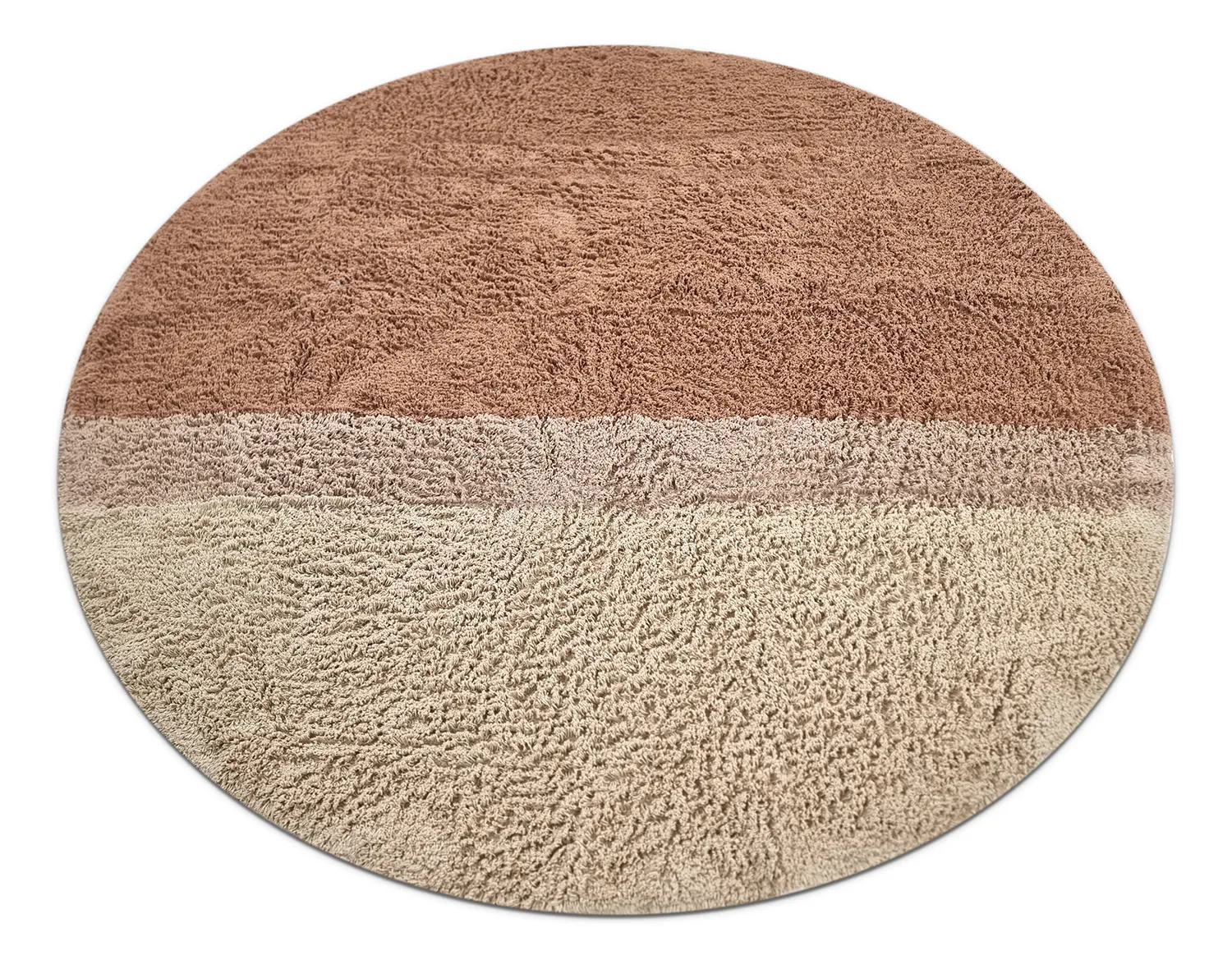 Alfombras redondeadas - Mareto Natural Cotton Shaggy (marrón)