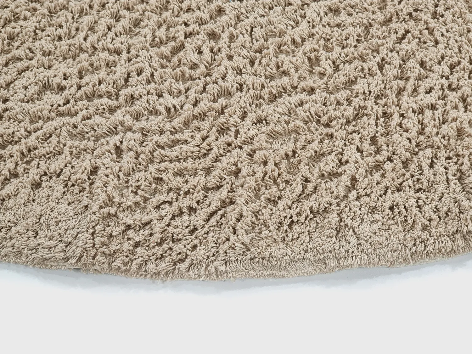 Alfombras redondeadas - Mareto Natural Cotton Shaggy (marrón)