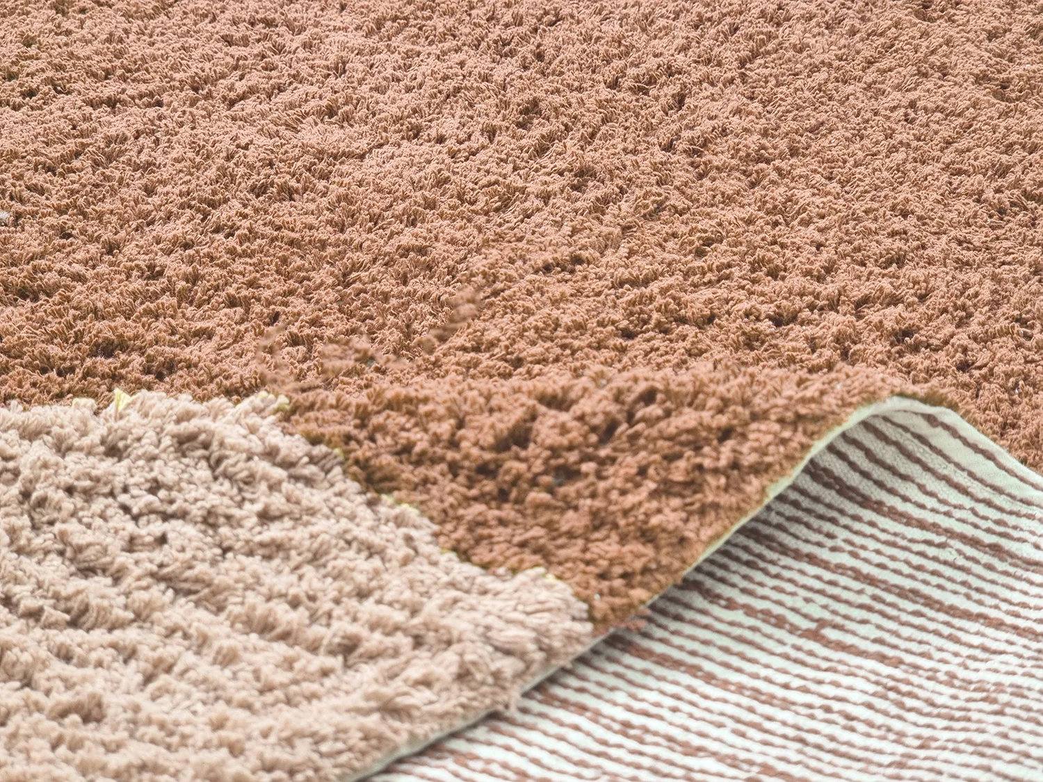 Alfombras redondeadas - Mareto Natural Cotton Shaggy (marrón)
