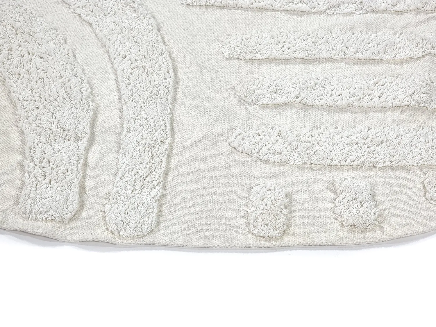 Alfombras redondeadas - Margo Natural Cotton Shaggy (offwhite)