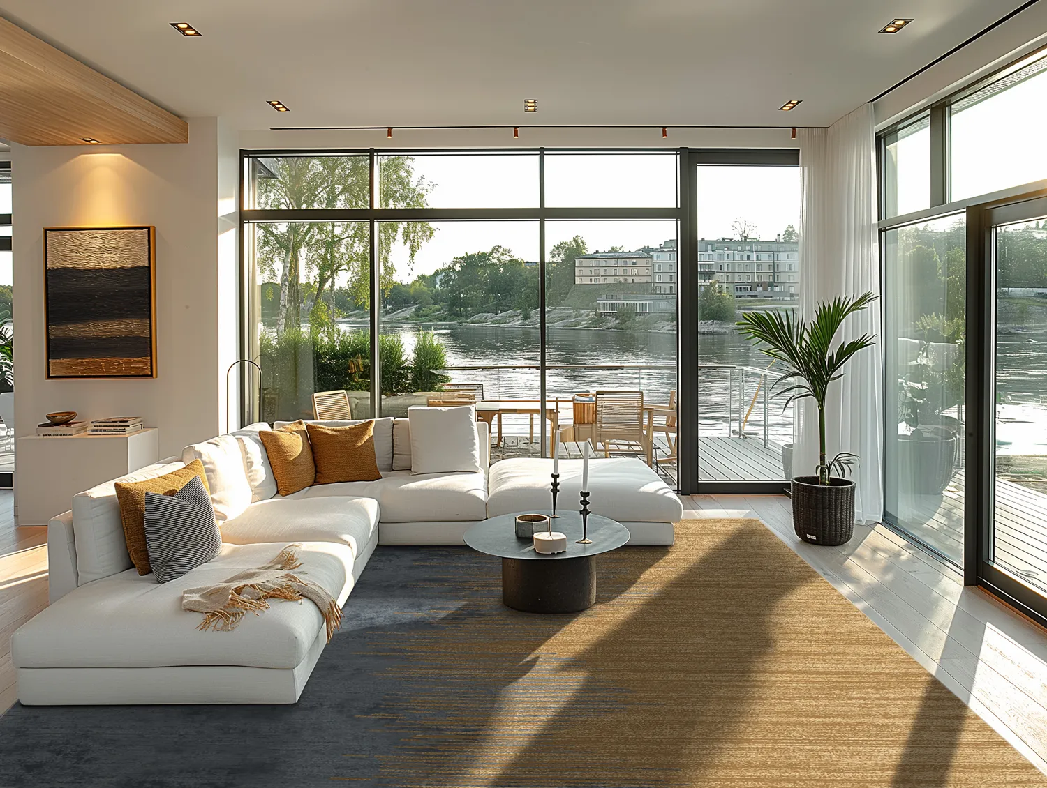 Alfombra Wilton - Mileto (gris/dorado)