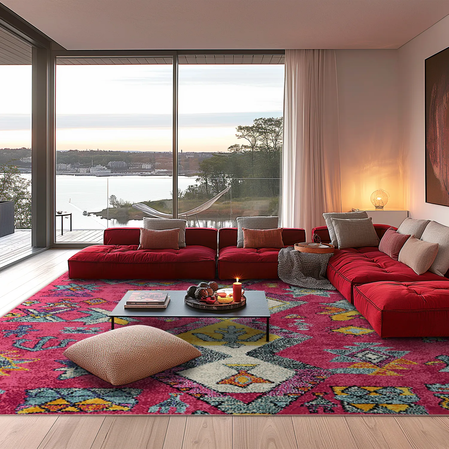 Alfombra Wilton - Misare (rosa/multicolor)