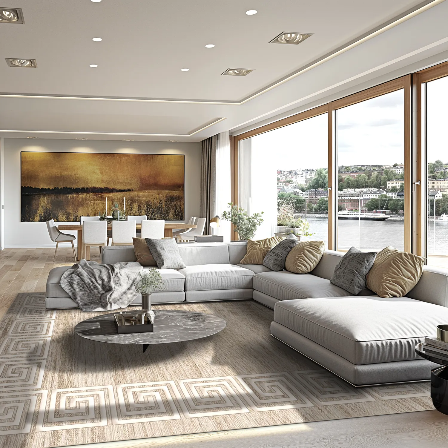 Alfombra Wilton - Mytos (beige/blanco)