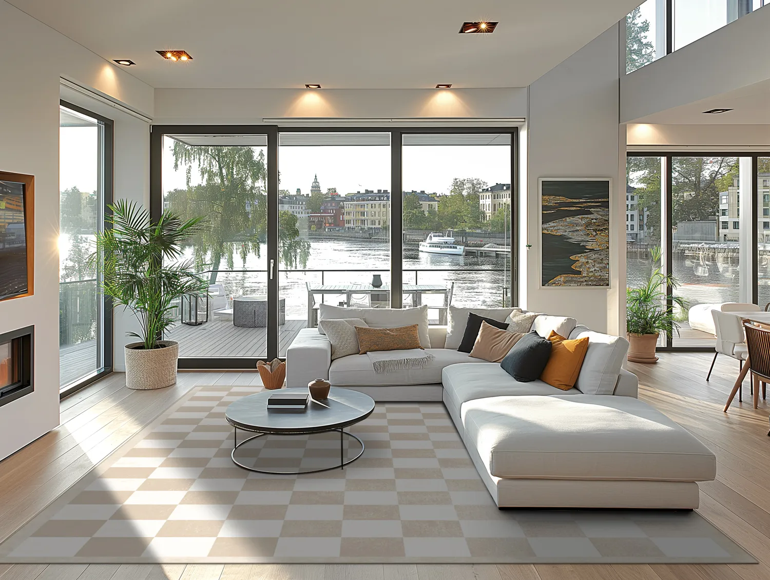 Alfombra Wilton - Nevada (beige/blanco)