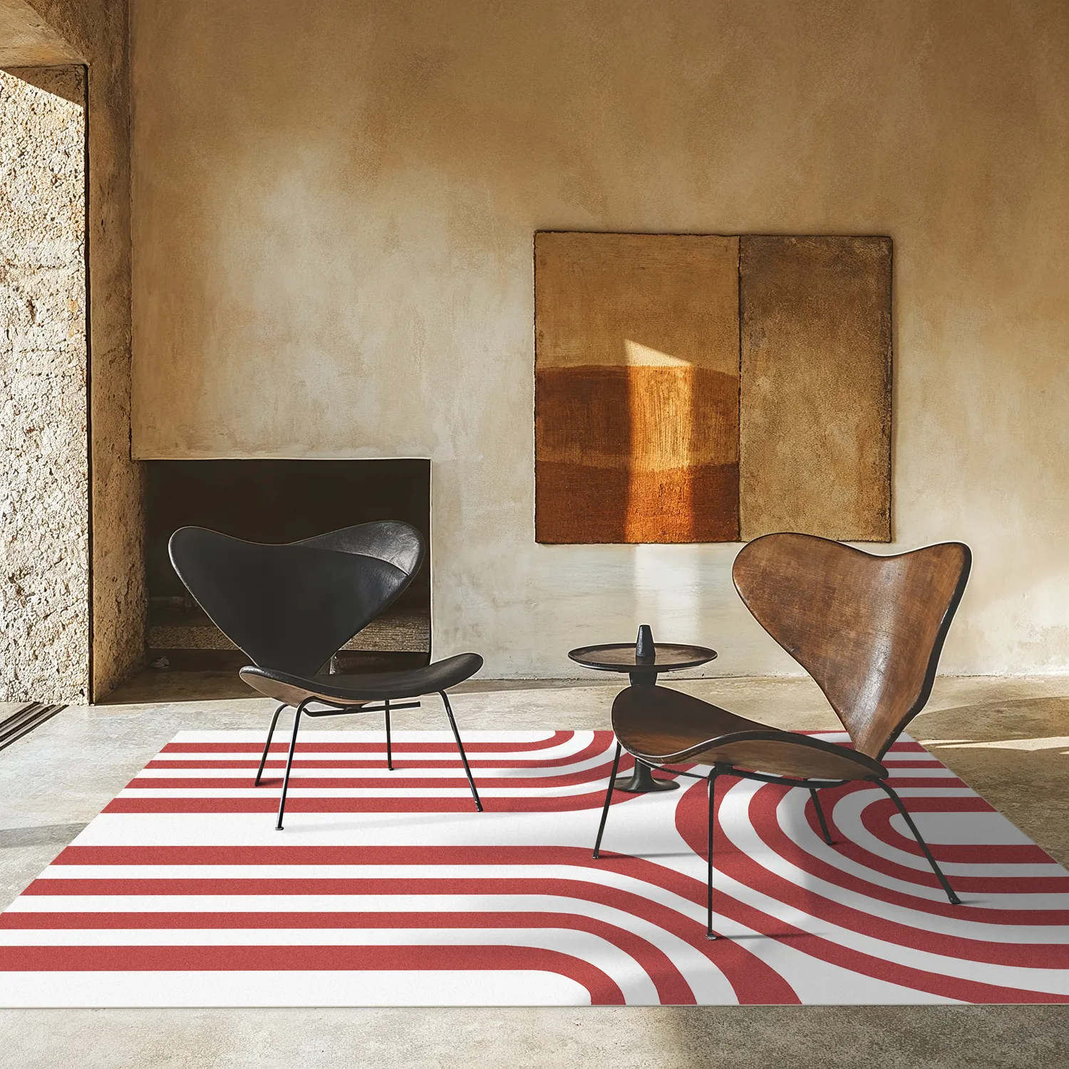 Alfombra Wilton - Obidos (rojo/blanco)