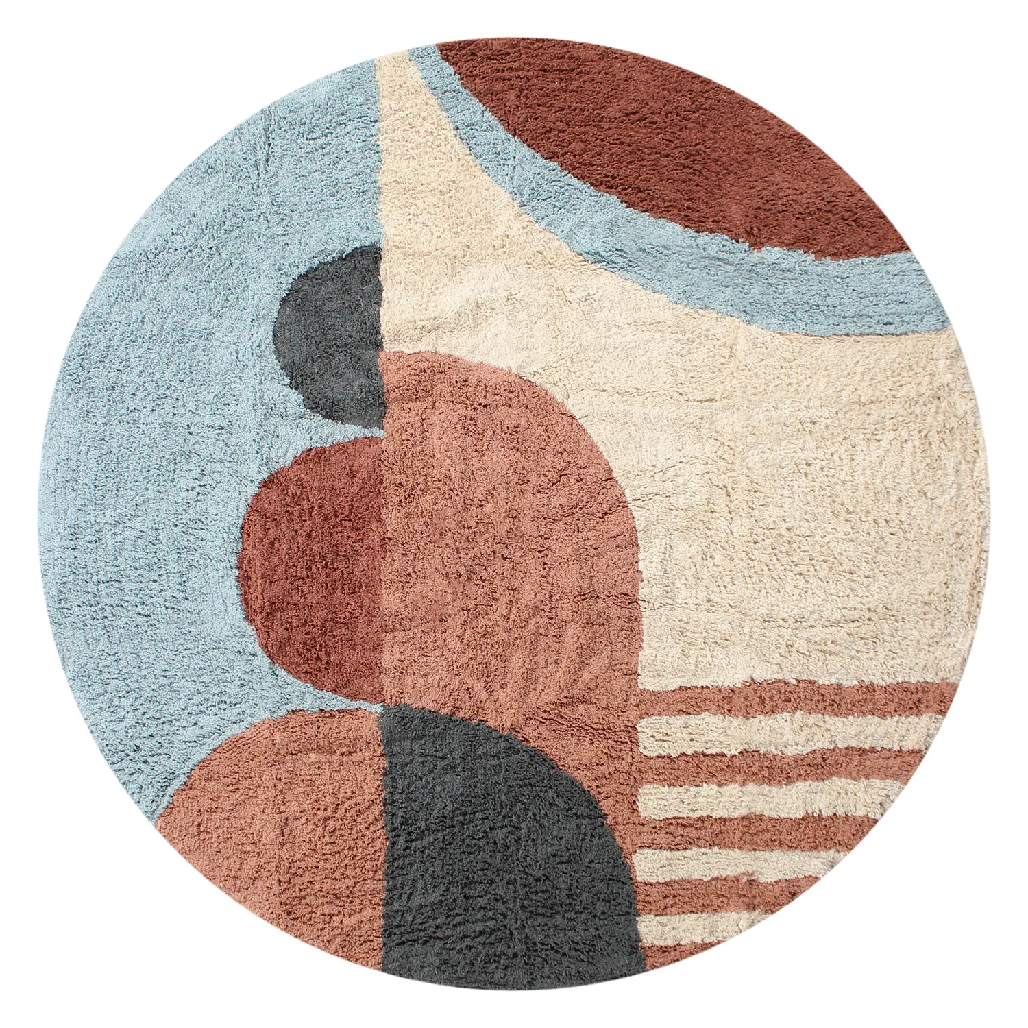 Alfombras redondeadas - Osmery Natural Cotton Shaggy (multi)