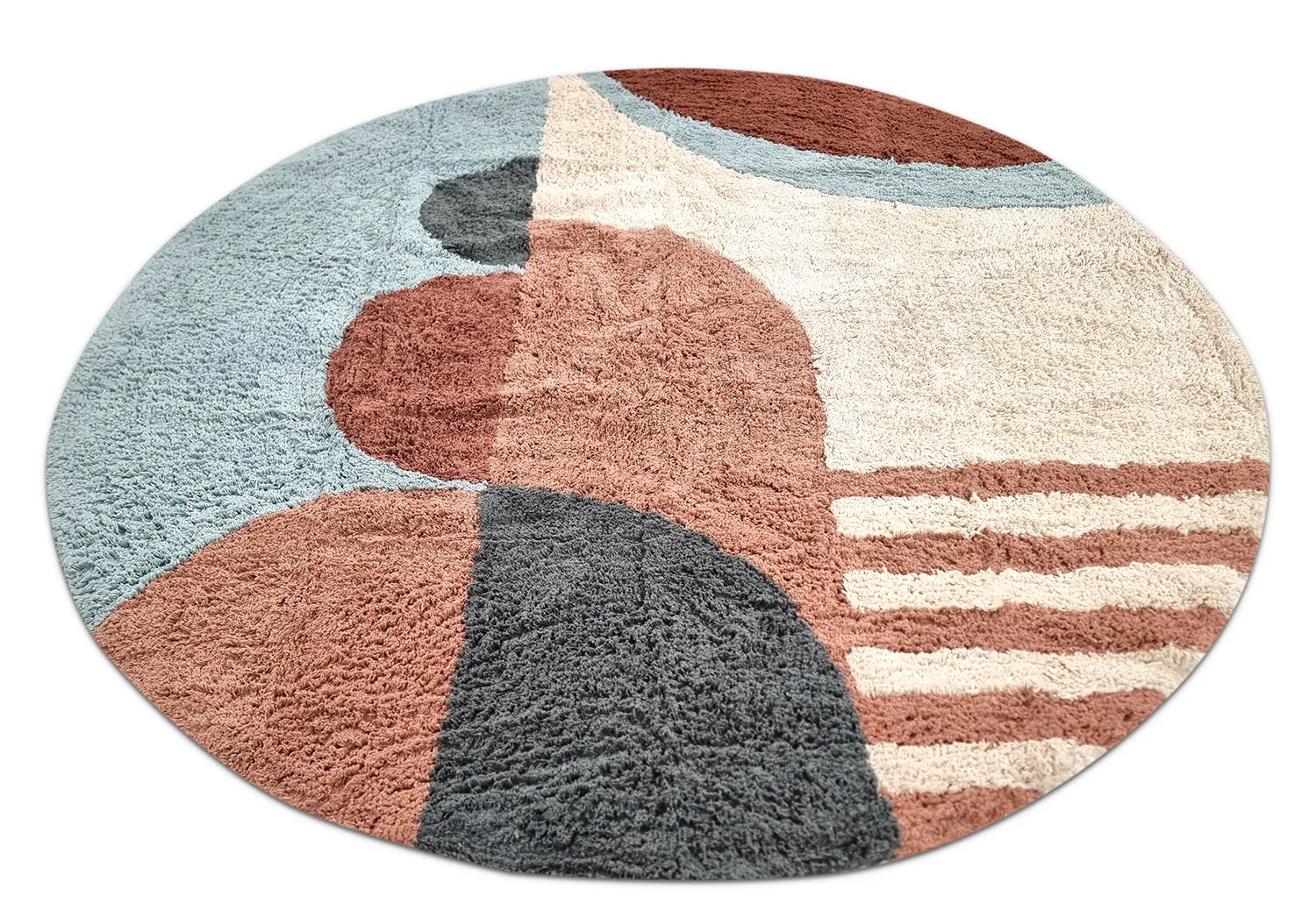 Alfombras redondeadas - Osmery Natural Cotton Shaggy (multi)