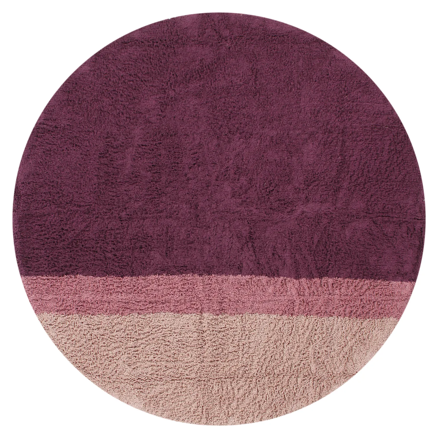 Alfombras redondeadas - Pione Natural Cotton Shaggy (rosa)