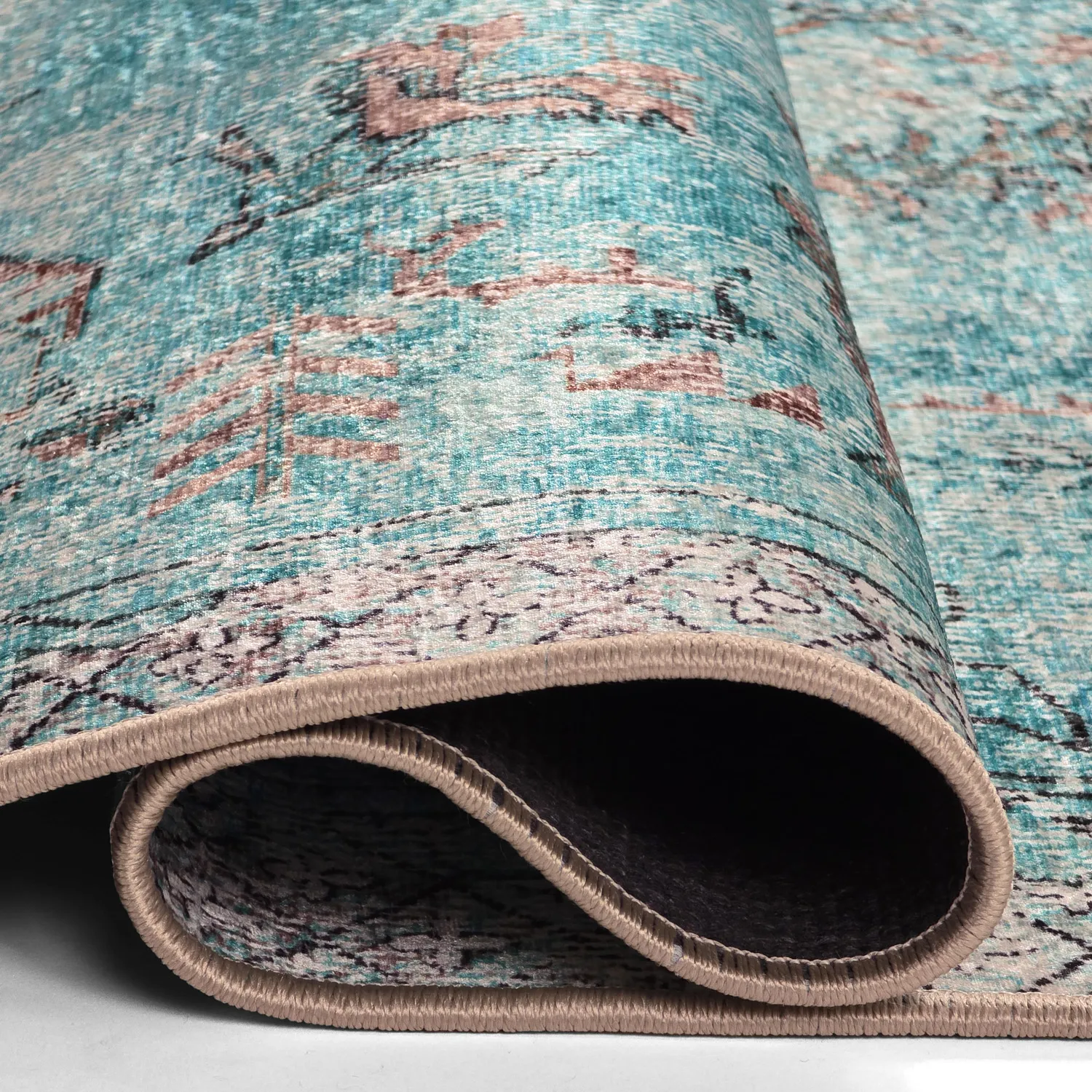 Alfombra Wilton - Rosalie (azul)