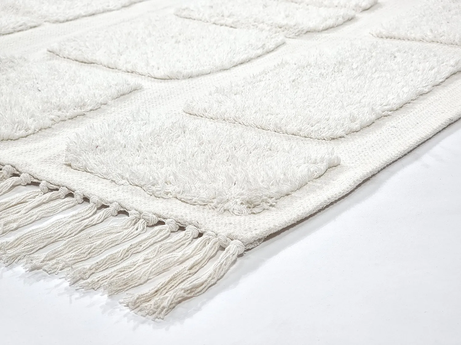 Alfombras de pelo largo - Salem Natural Cotton Shaggy (offwhite)