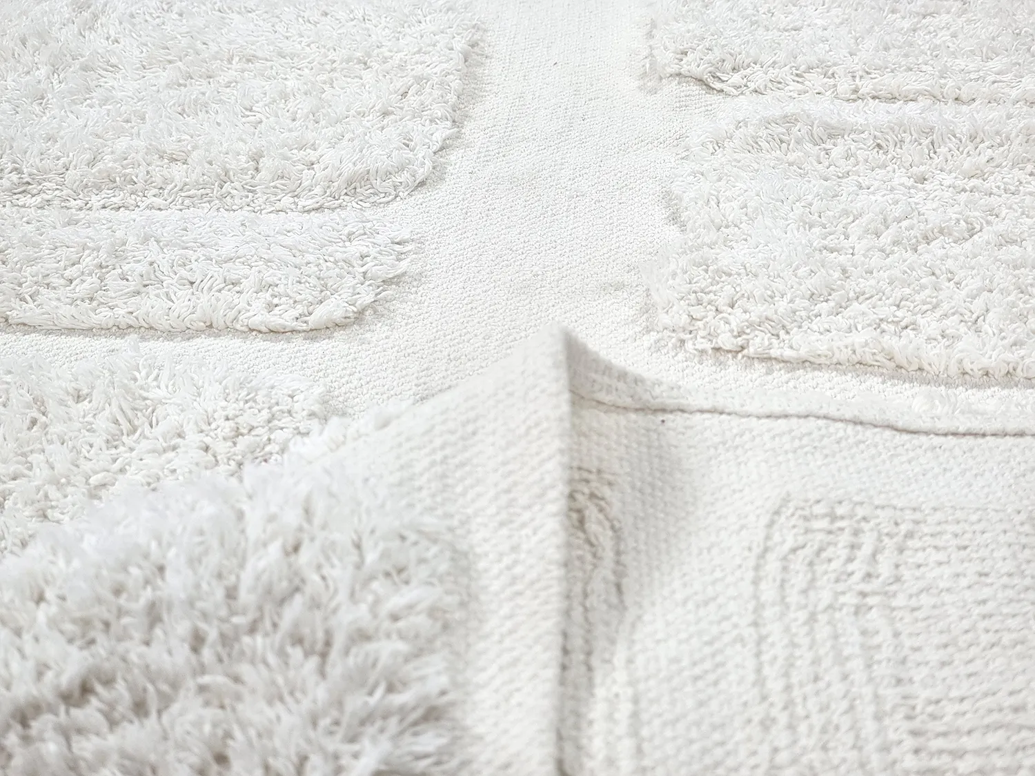 Alfombras de pelo largo - Salem Natural Cotton Shaggy (offwhite)