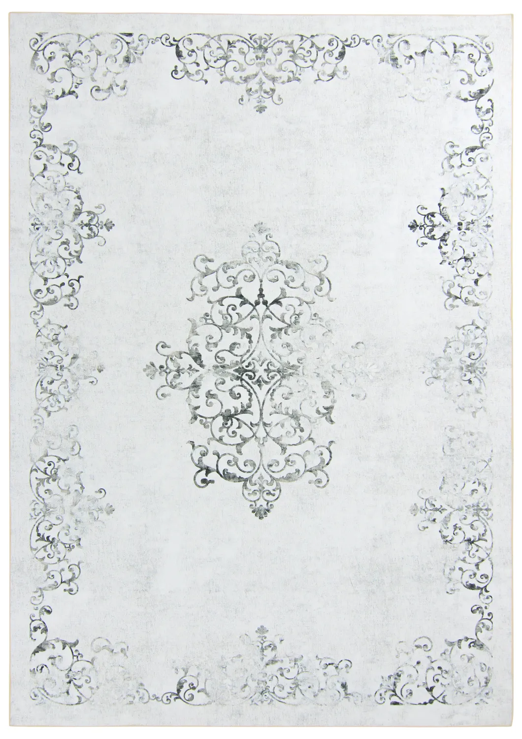 Alfombra Wilton - Santi (blanco/gris)