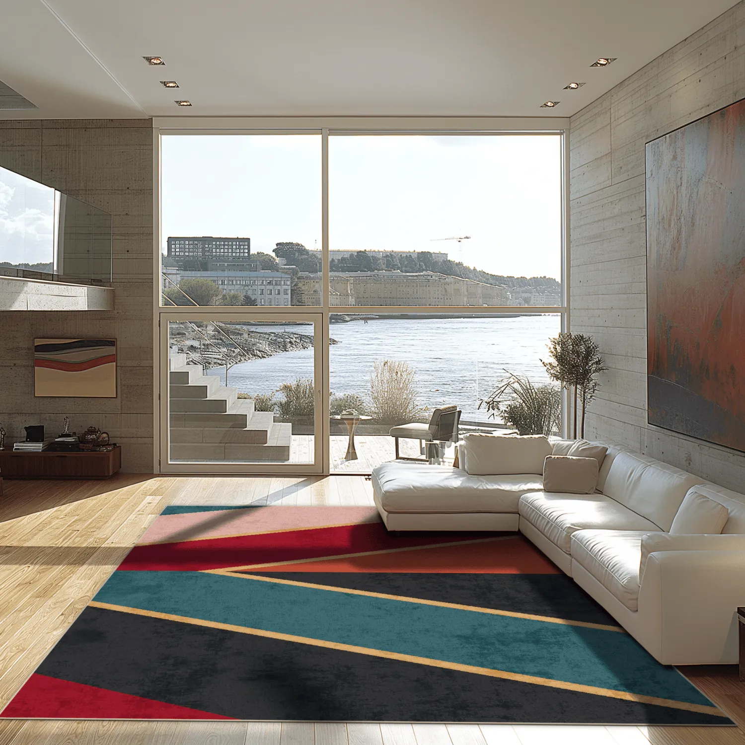Alfombra Wilton - Sanya (rojo/multi)