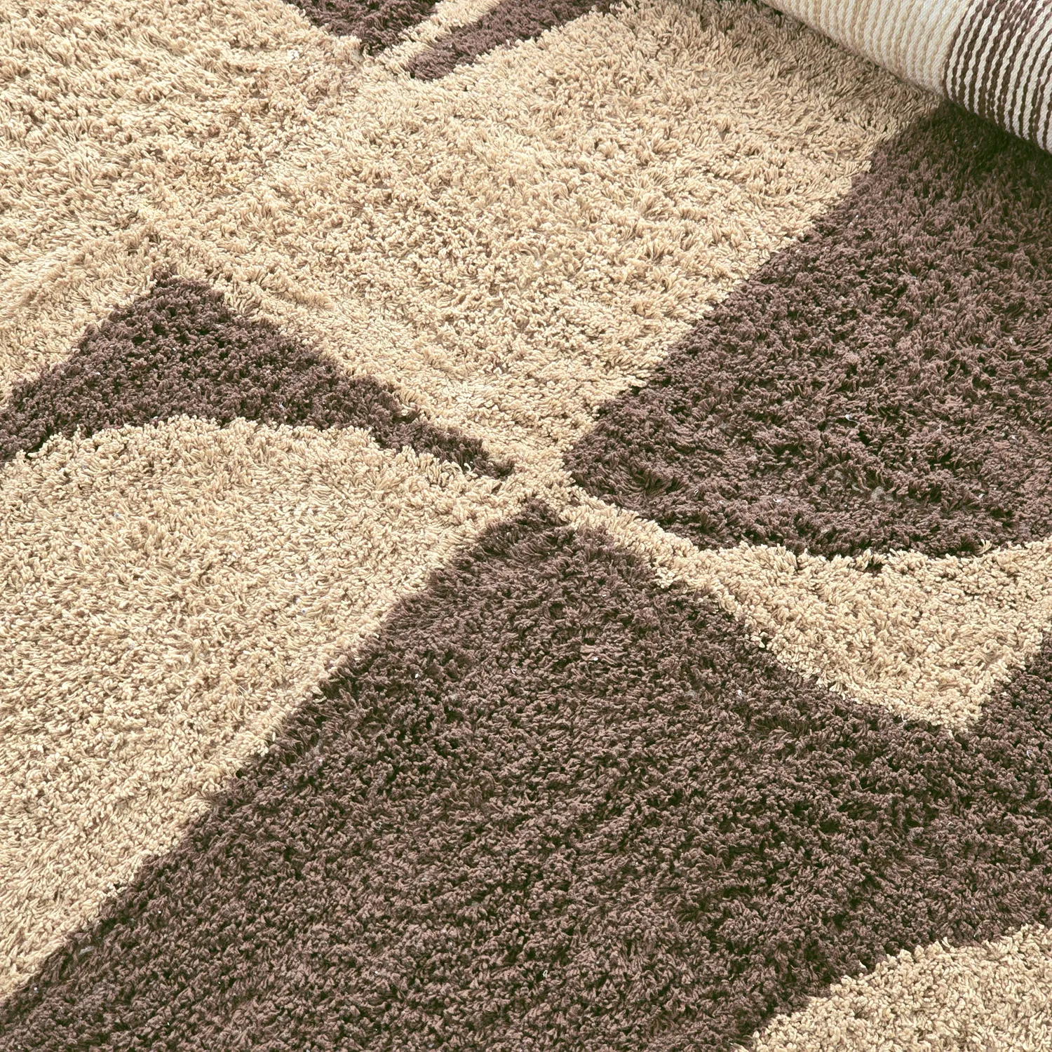 Alfombras de pelo largo - Siberia Natural Cotton Shaggy (beige/marrón)