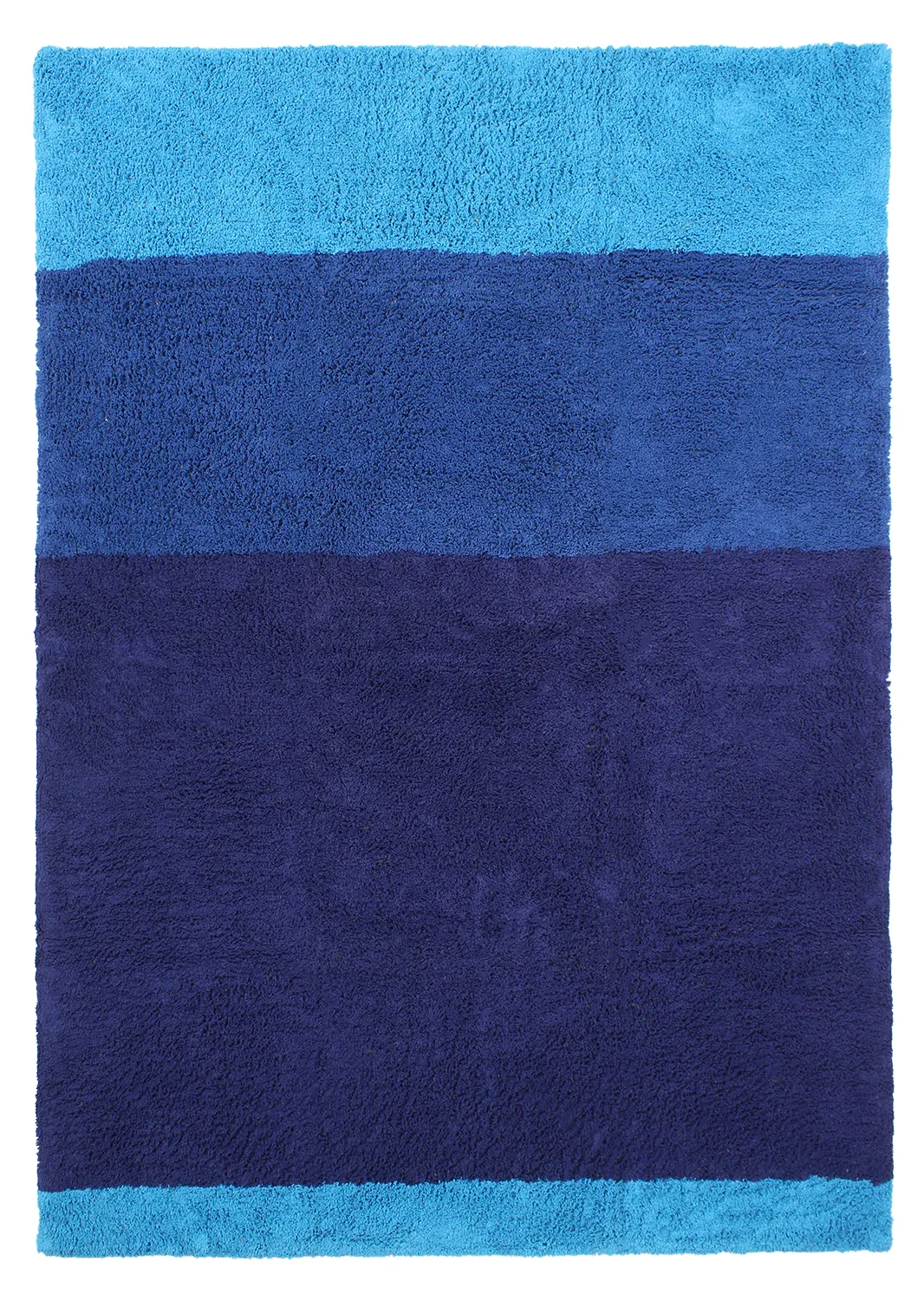 Alfombras de pelo largo - Taro Natural Cotton Shaggy (azul)