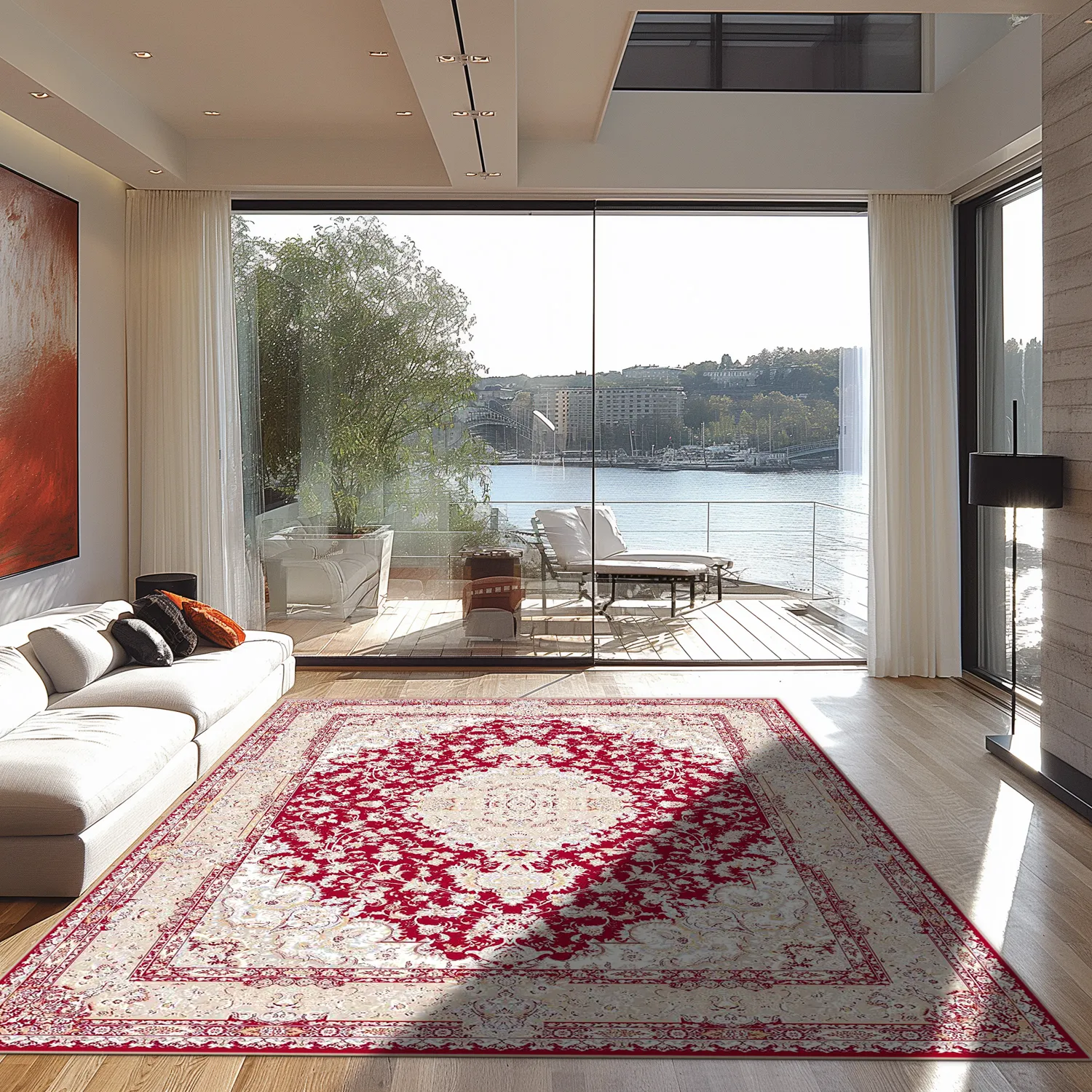 Alfombra Wilton - Vakifli (rojo/multi)