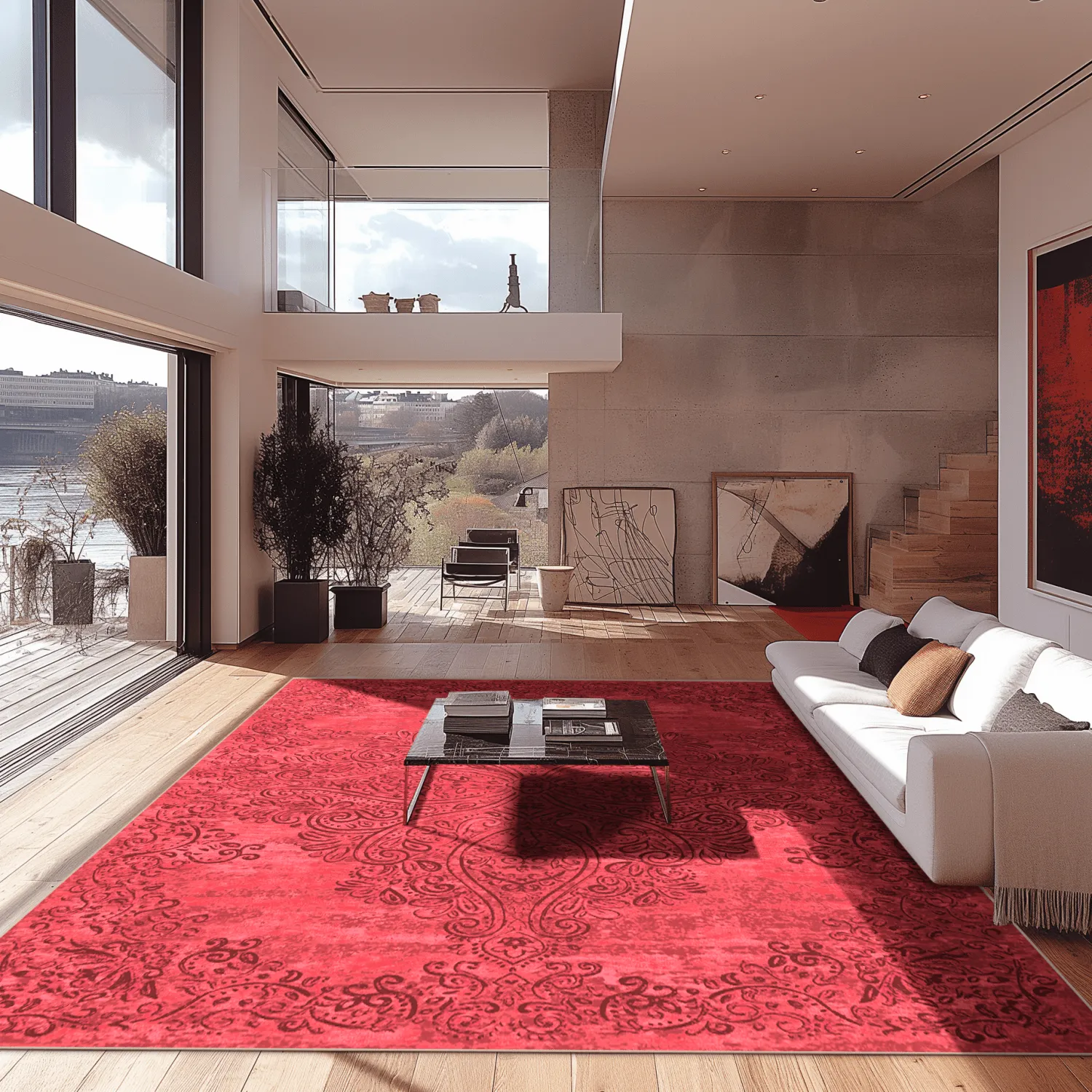 Alfombra Wilton - Valenza (rojo)