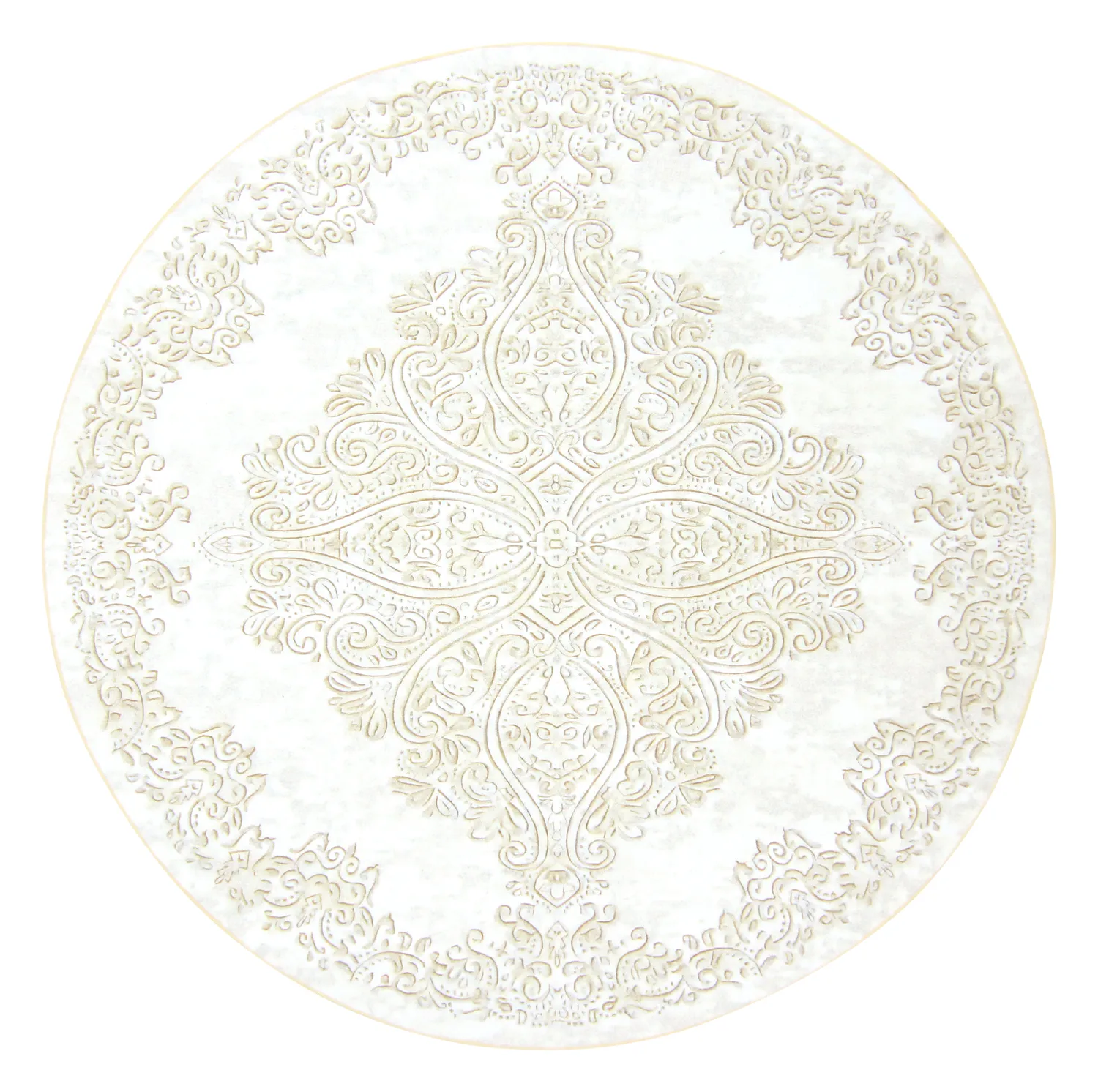 Alfombras redondeadas - Valenza (blanco/beige)