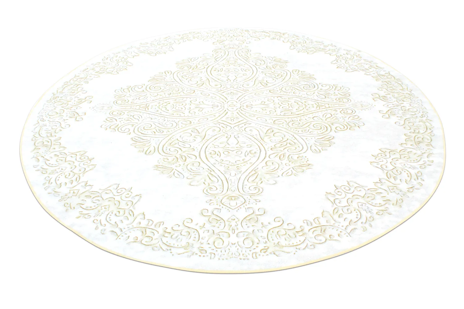 Alfombras redondeadas - Valenza (blanco/beige)