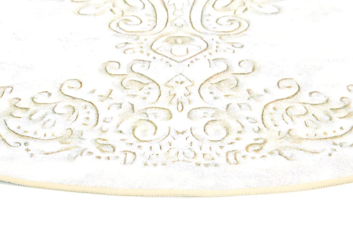 Alfombras redondeadas - Valenza (blanco/beige)