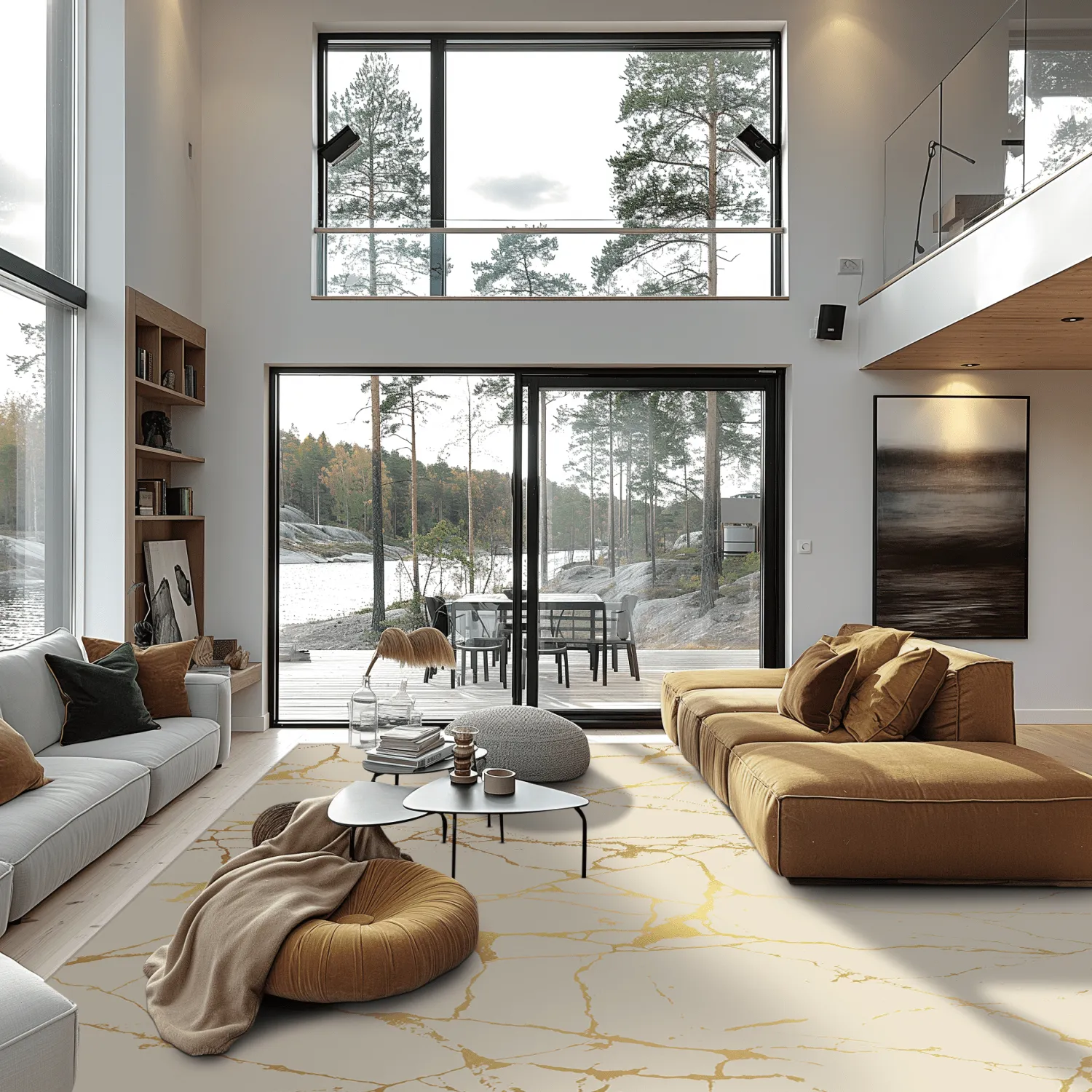 Alfombra Wilton - Vieste (beige/dorado)