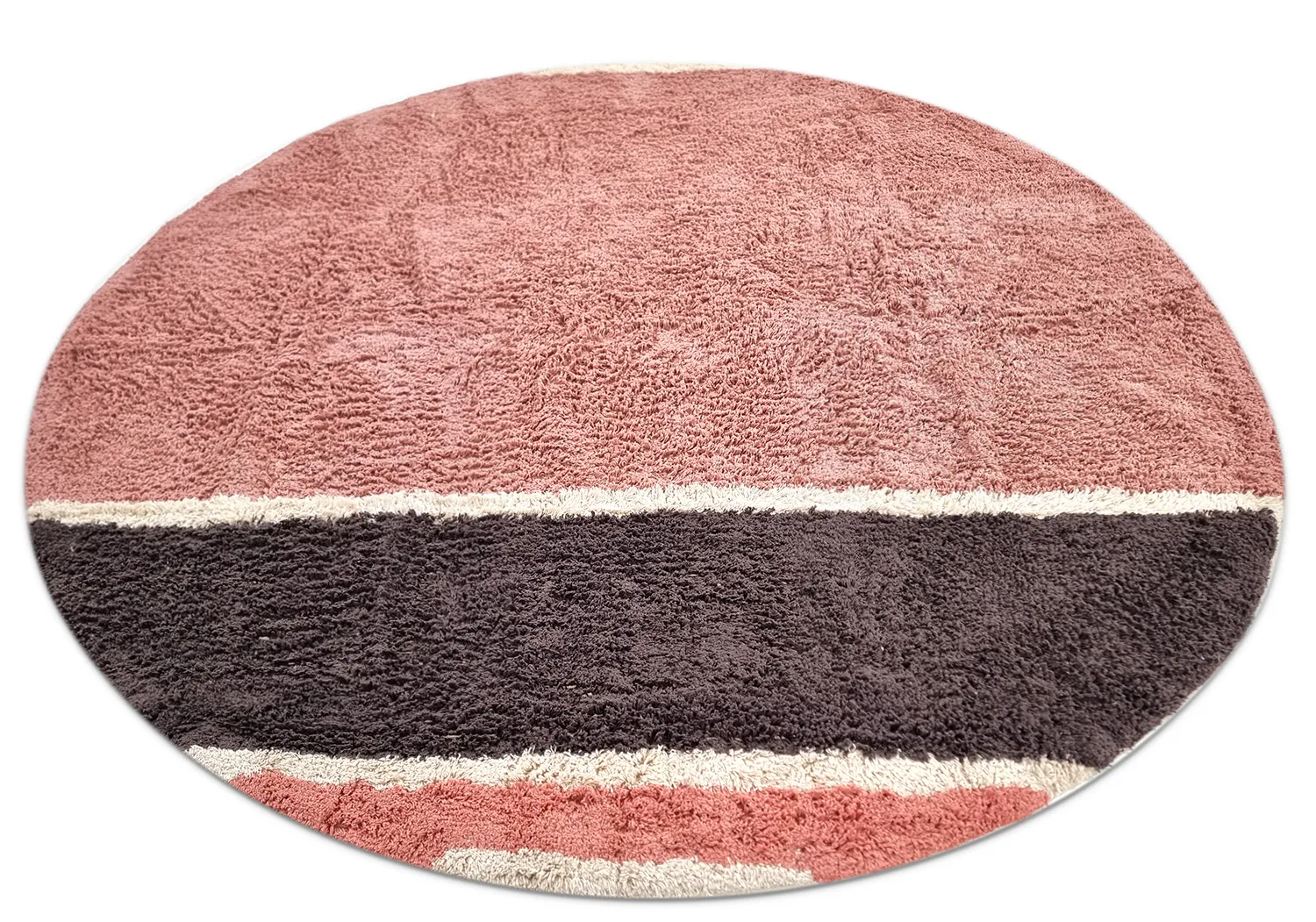 Alfombras redondeadas - Vinci Natural Cotton Shaggy (rosa)