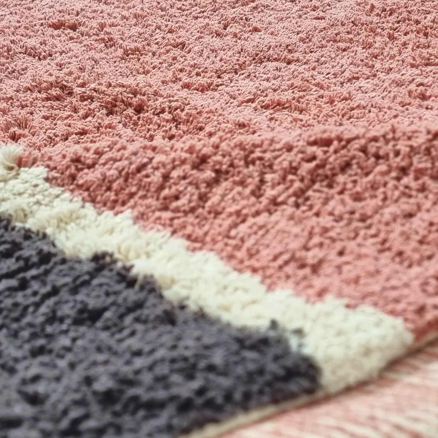 Alfombras de pelo largo - Vinci Natural Cotton Shaggy (rosa)