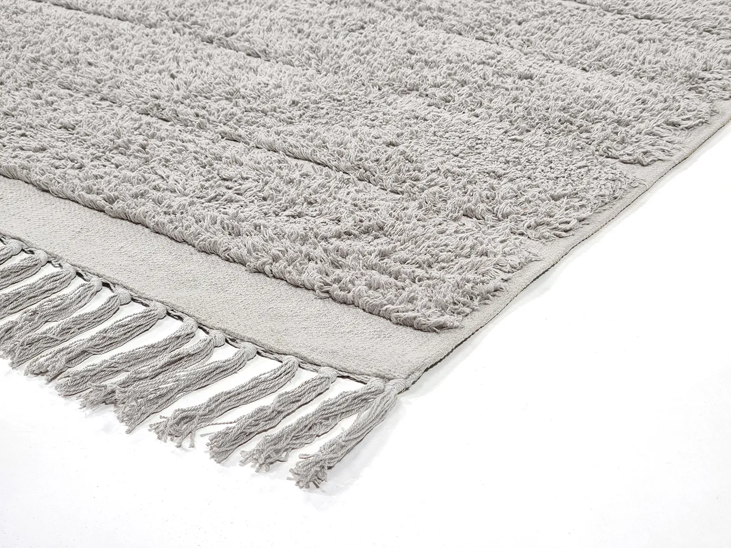 Alfombras de pelo largo - Willow Natural Cotton Shaggy (greige)