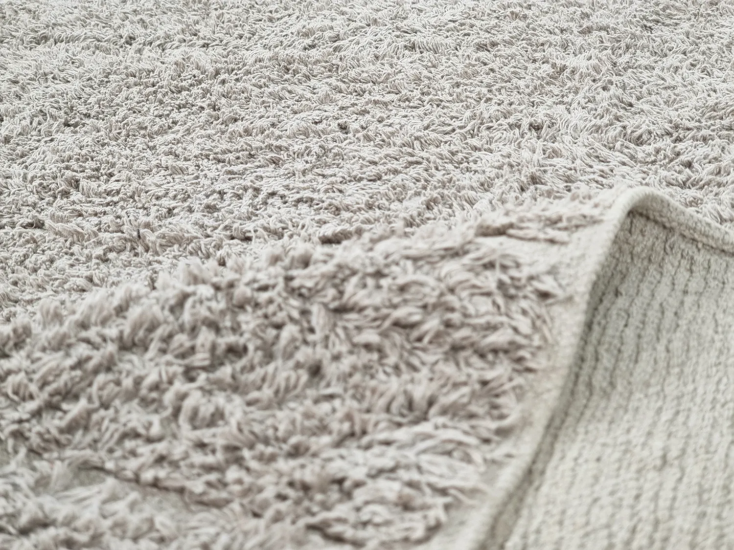 Alfombras de pelo largo - Willow Natural Cotton Shaggy (greige)
