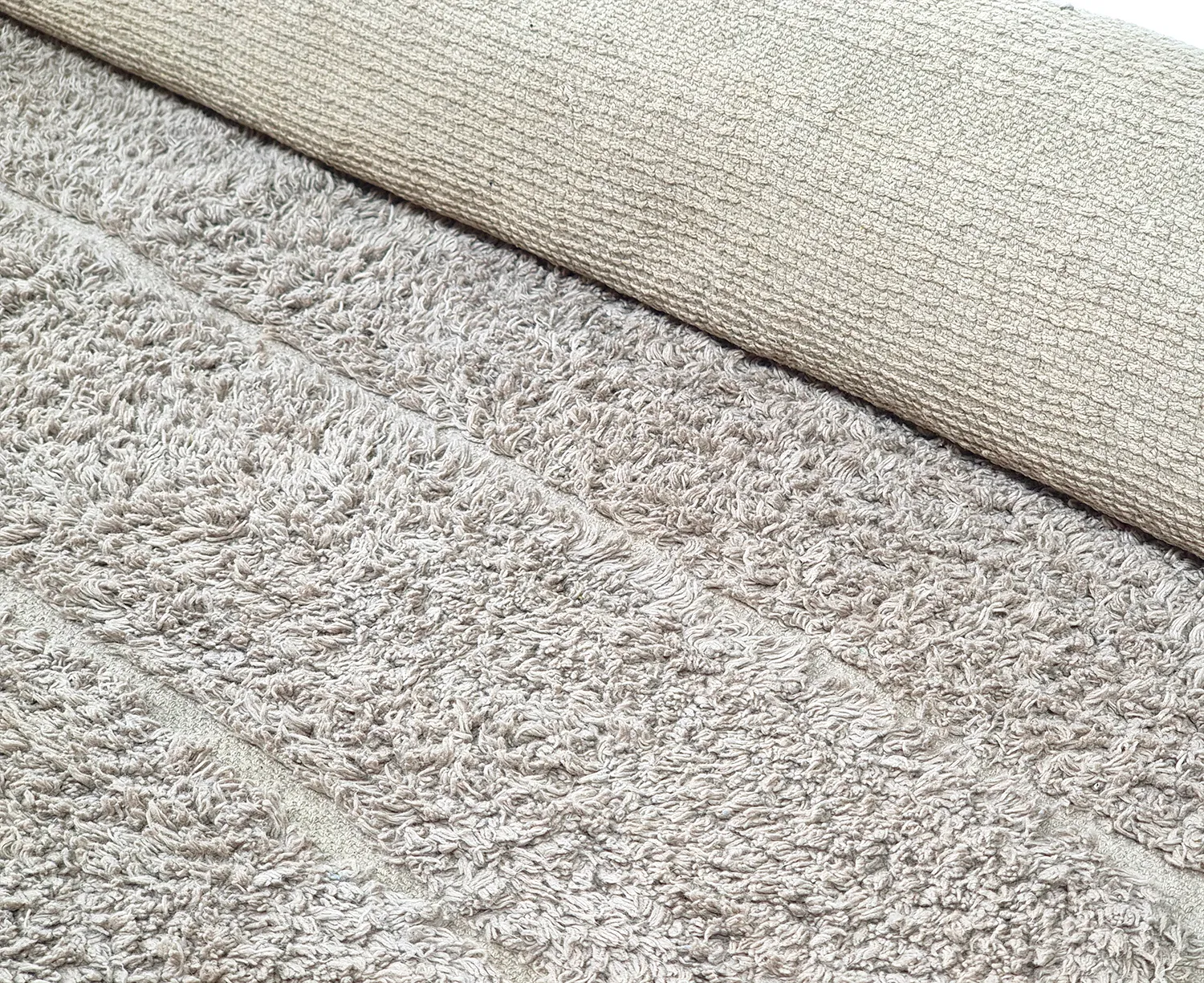Alfombras redondeadas - Willow Natural Cotton Shaggy (greige)